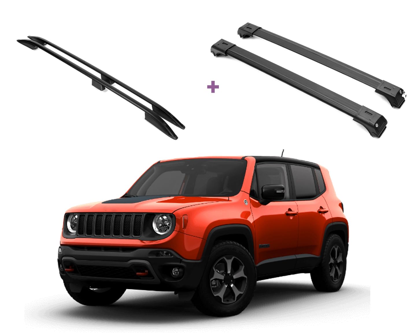 ERKUL Roof Rack Crossbars For JEEP RENEGADE 2015-2023