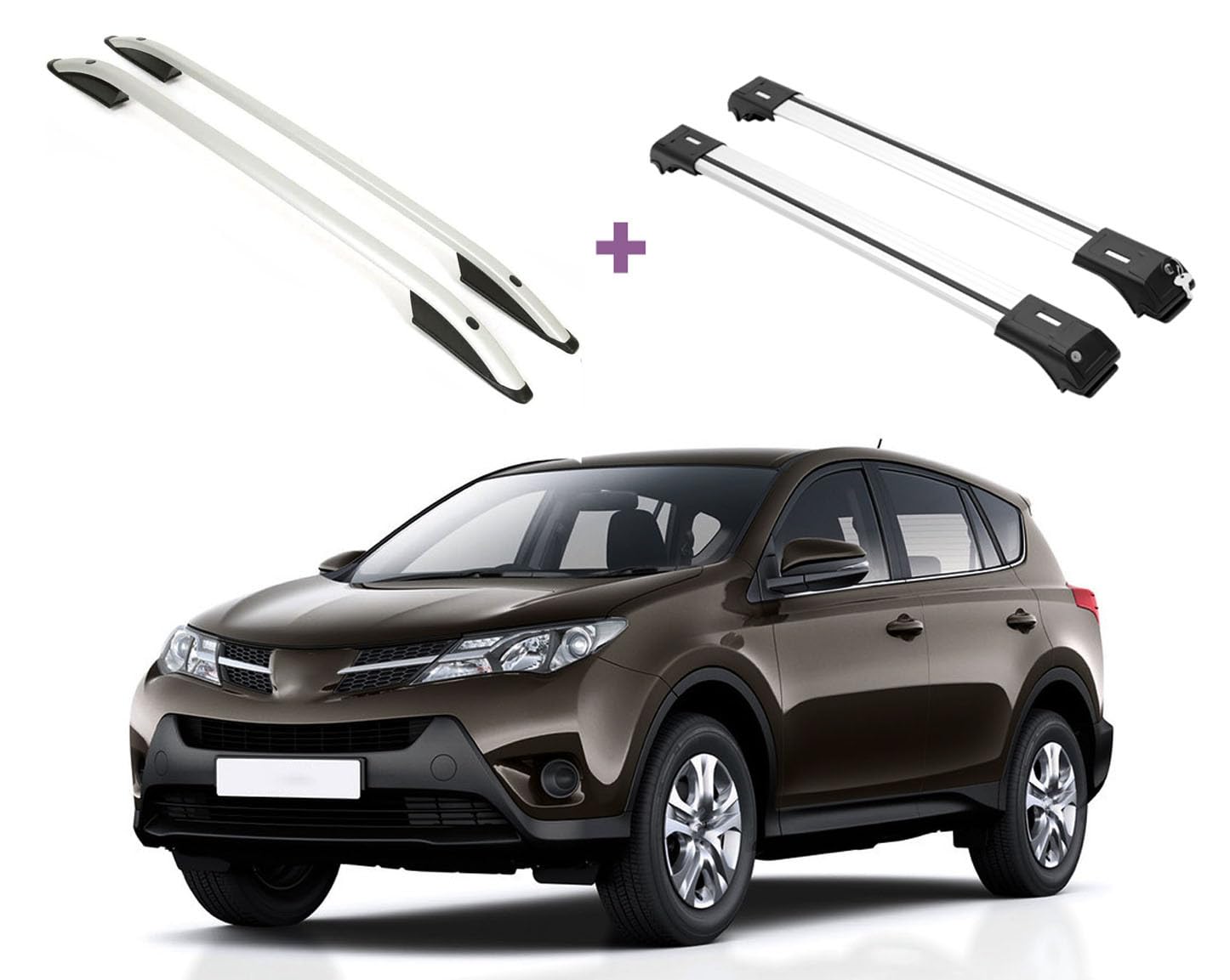 ERKUL Roof Rack Crossbars For TOYOTA RAV4 2013-2018