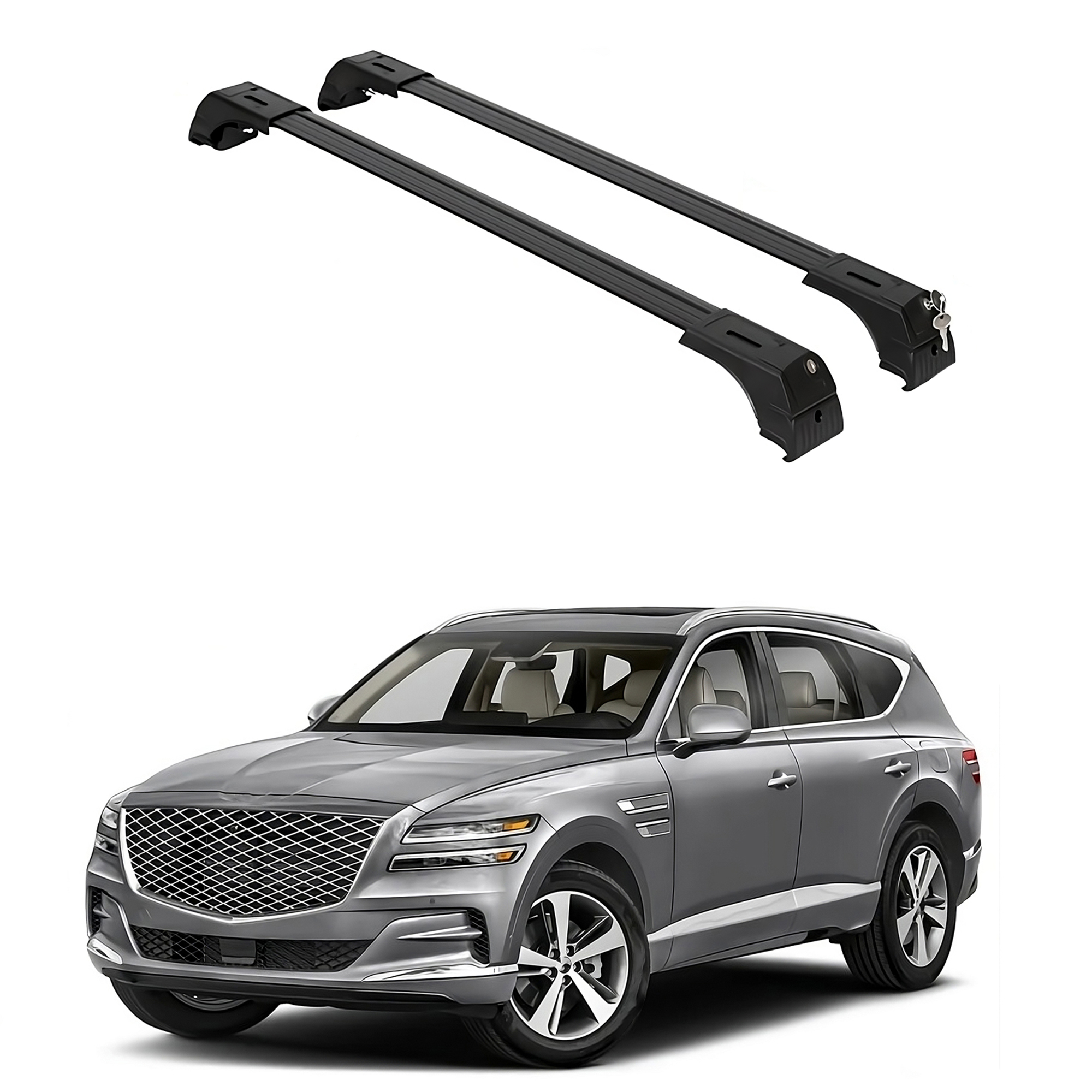 ERKUL Roof Rack Crossbars For GENESIS GV80 2021-2026
