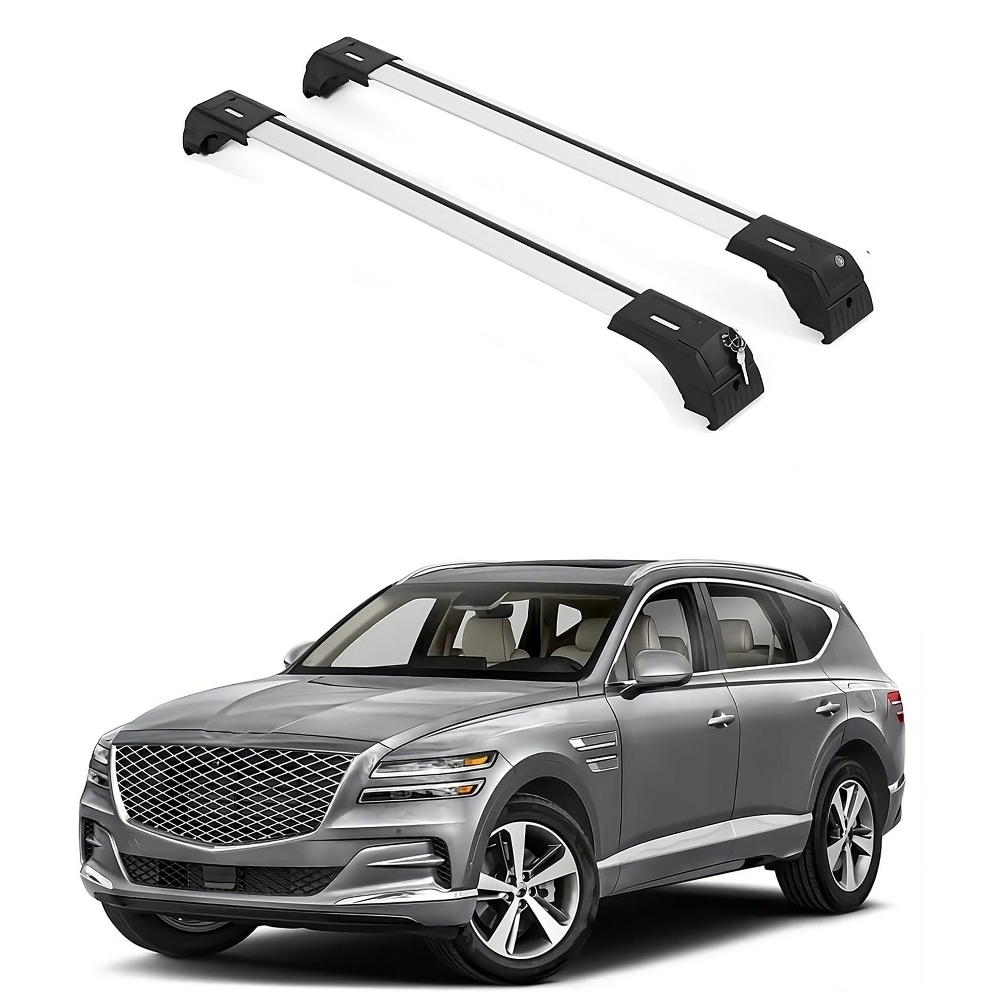 ERKUL Roof Rack Crossbars For GENESIS GV80 2021-2026