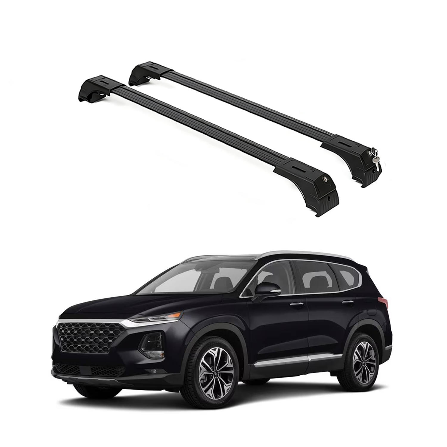 ERKUL Roof Rack Crossbars For HYUNDAI SANTA FE 2019-2023