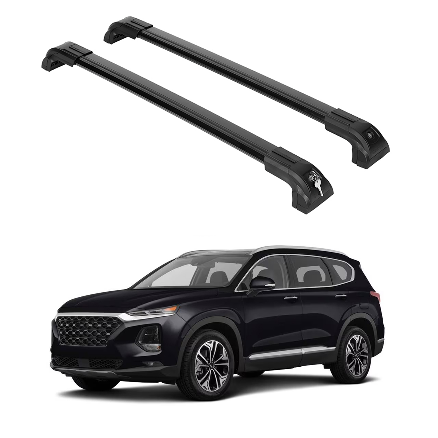 ERKUL Roof Rack Crossbars For HYUNDAI SANTA FE 2019-2023
