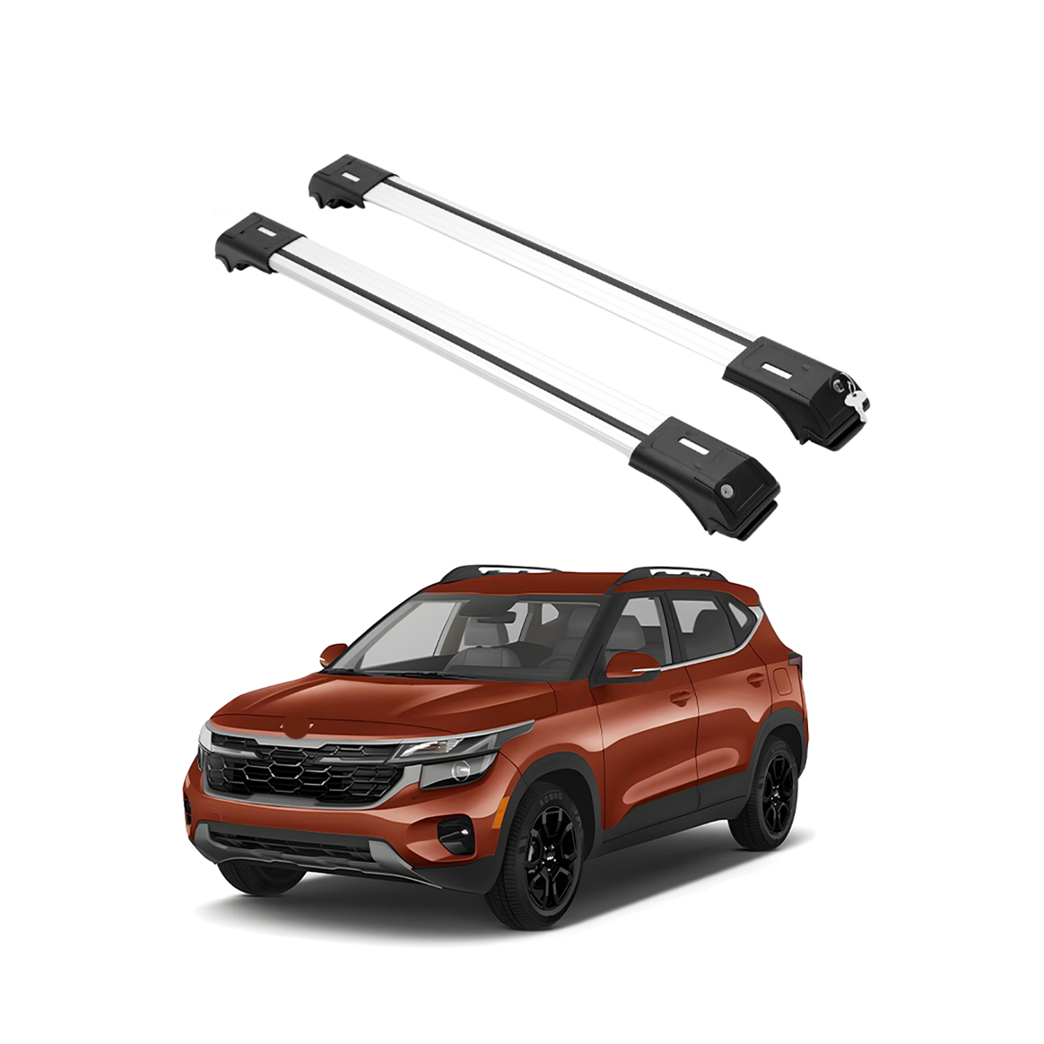 Heavy Duty Roof Rack Crossbars for Kia Seltos 2021-2026