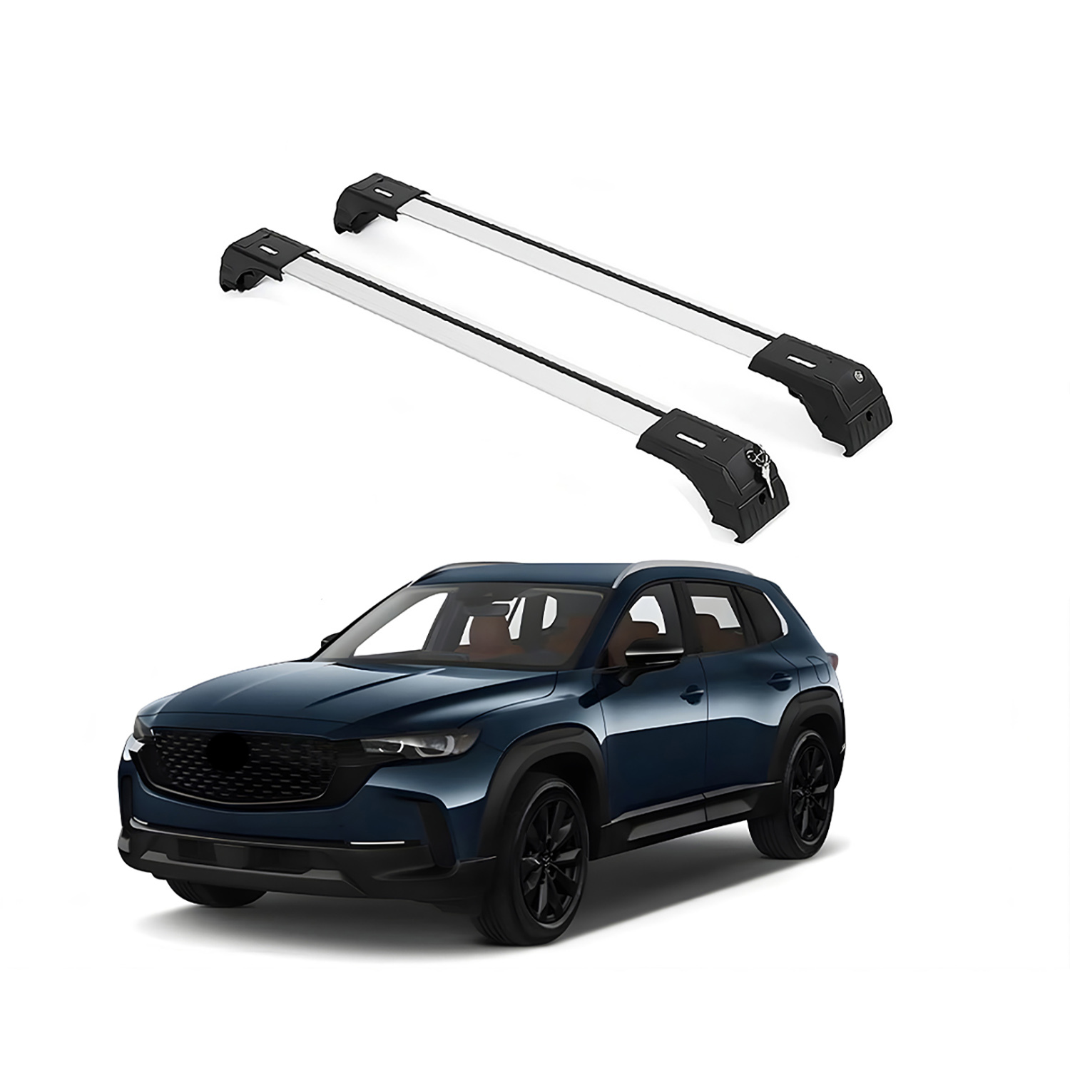 Mazda CX-50 2023-2026 Heavy Duty Roof Rack Cross Bars Black
