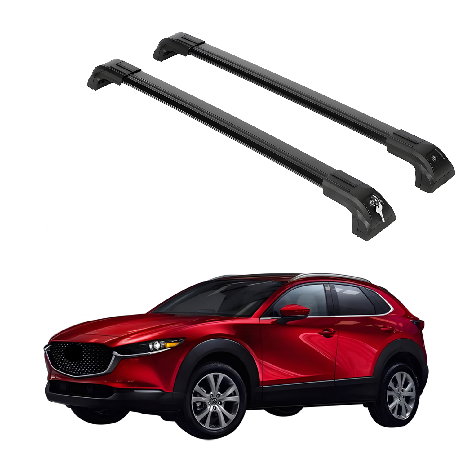 ERKUL Roof Rack Crossbars For MAZDA CX-30 2020-2026