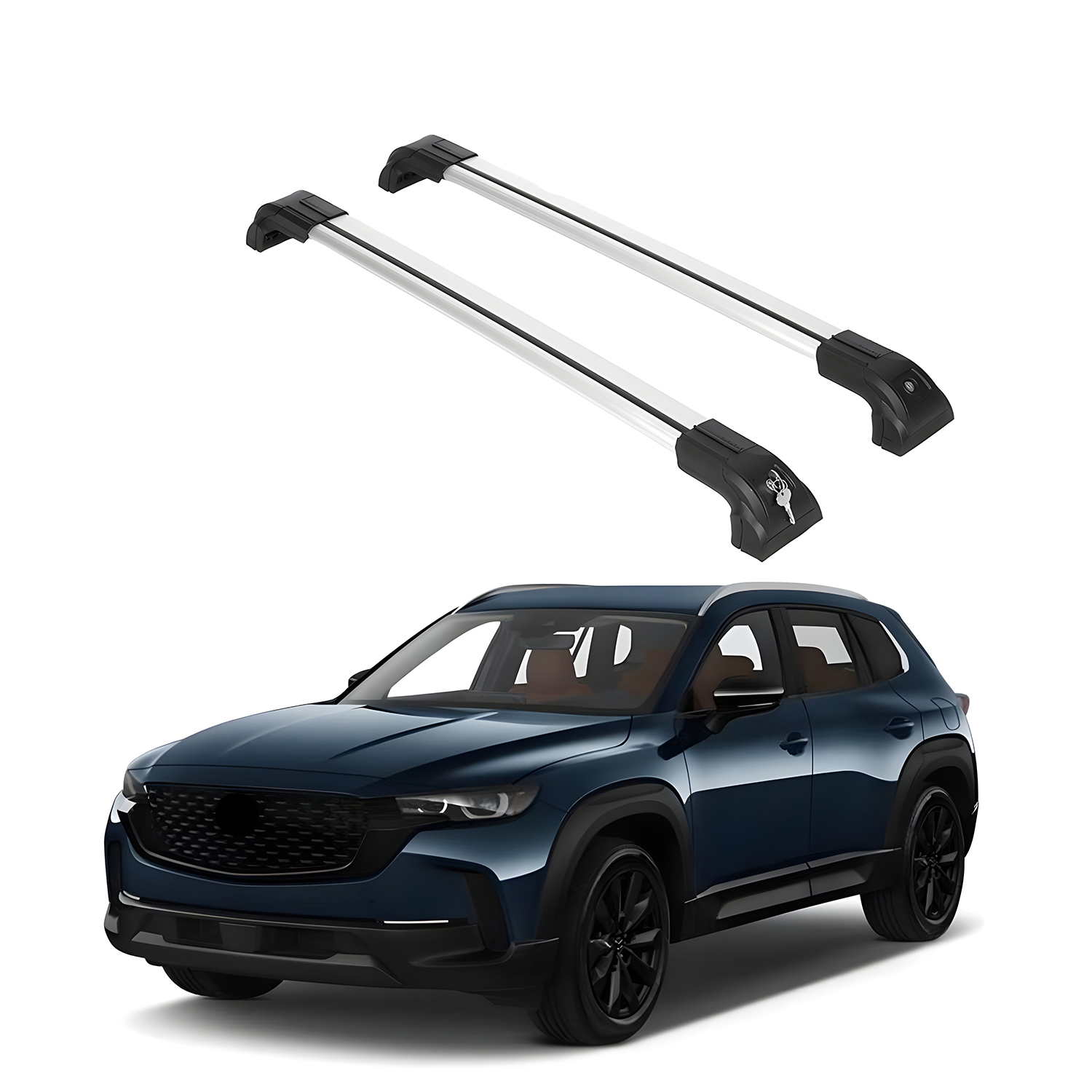 Mazda CX-50 2023-2026 Heavy Duty Roof Rack Cross Bars Black