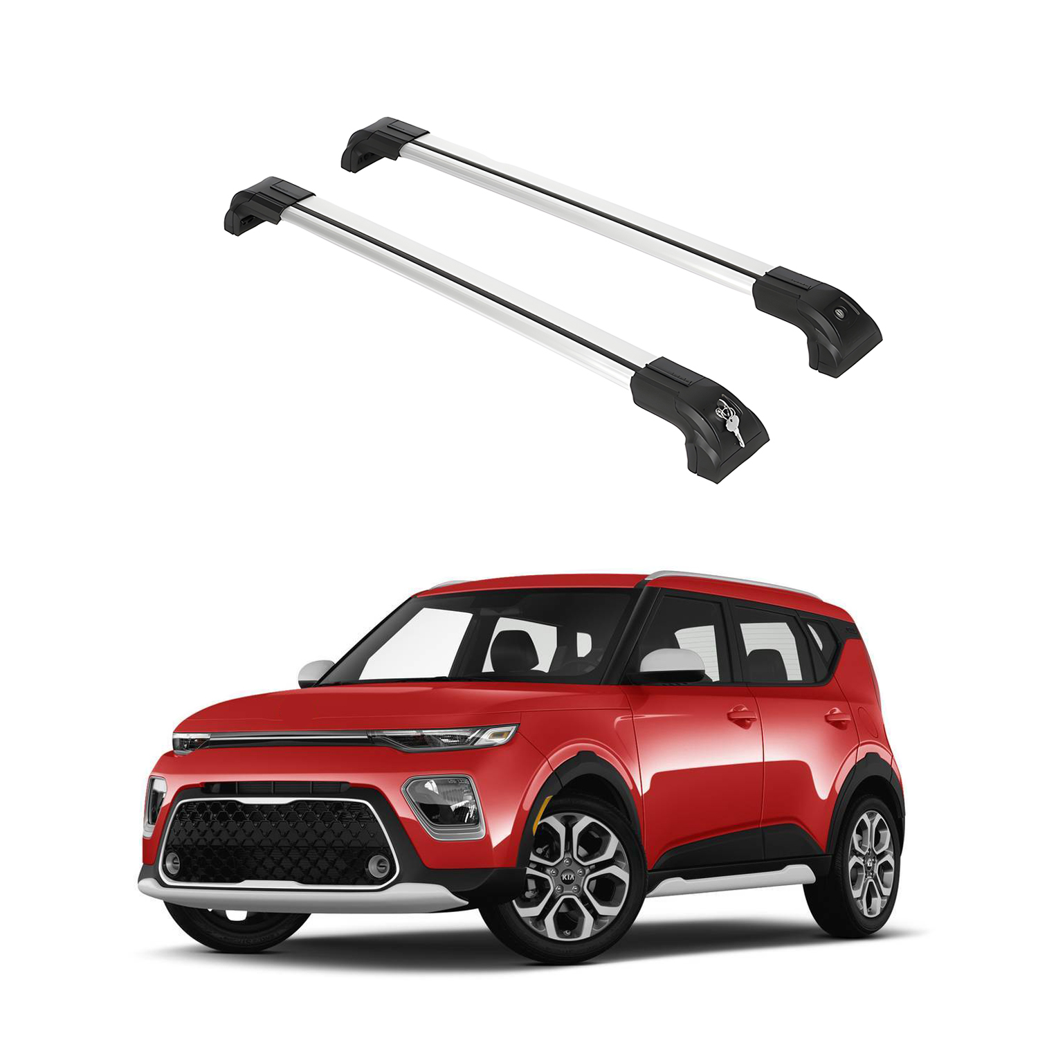Heavy Duty Roof Rack Crossbars for Kia Soul 2014-2019