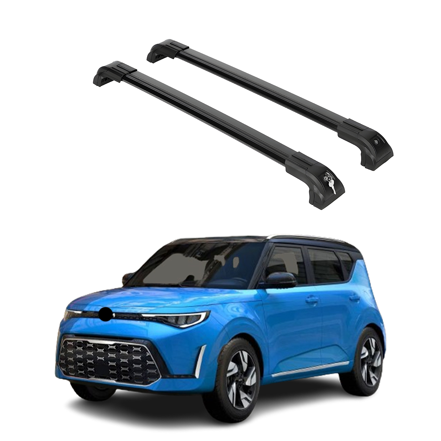 2PC Heavy Duty Roof Rack Crossbars for Kia Soul 2020-2026