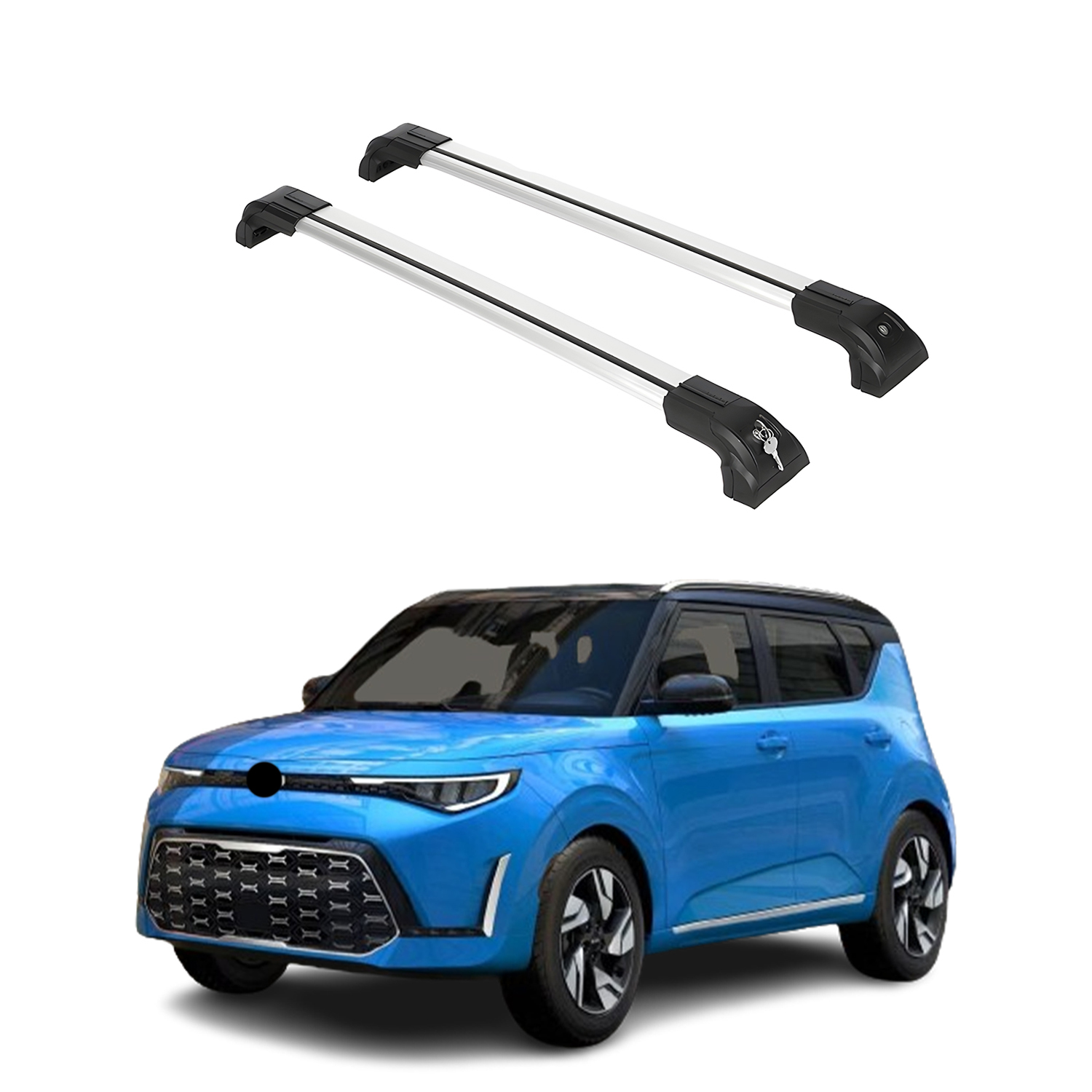 2PC Heavy Duty Roof Rack Crossbars for Kia Soul 2020-2026