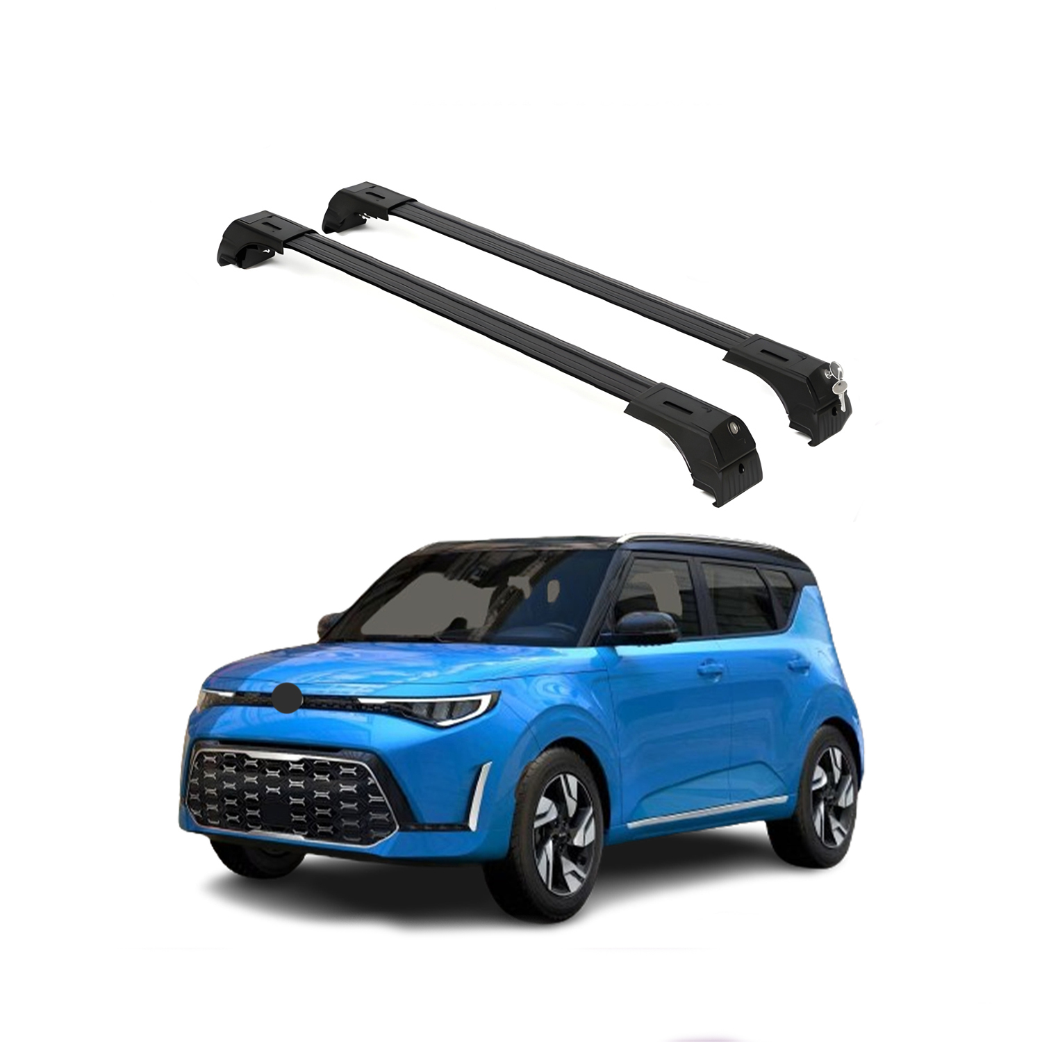 2PC Heavy Duty Roof Rack Crossbars for Kia Soul 2020-2026
