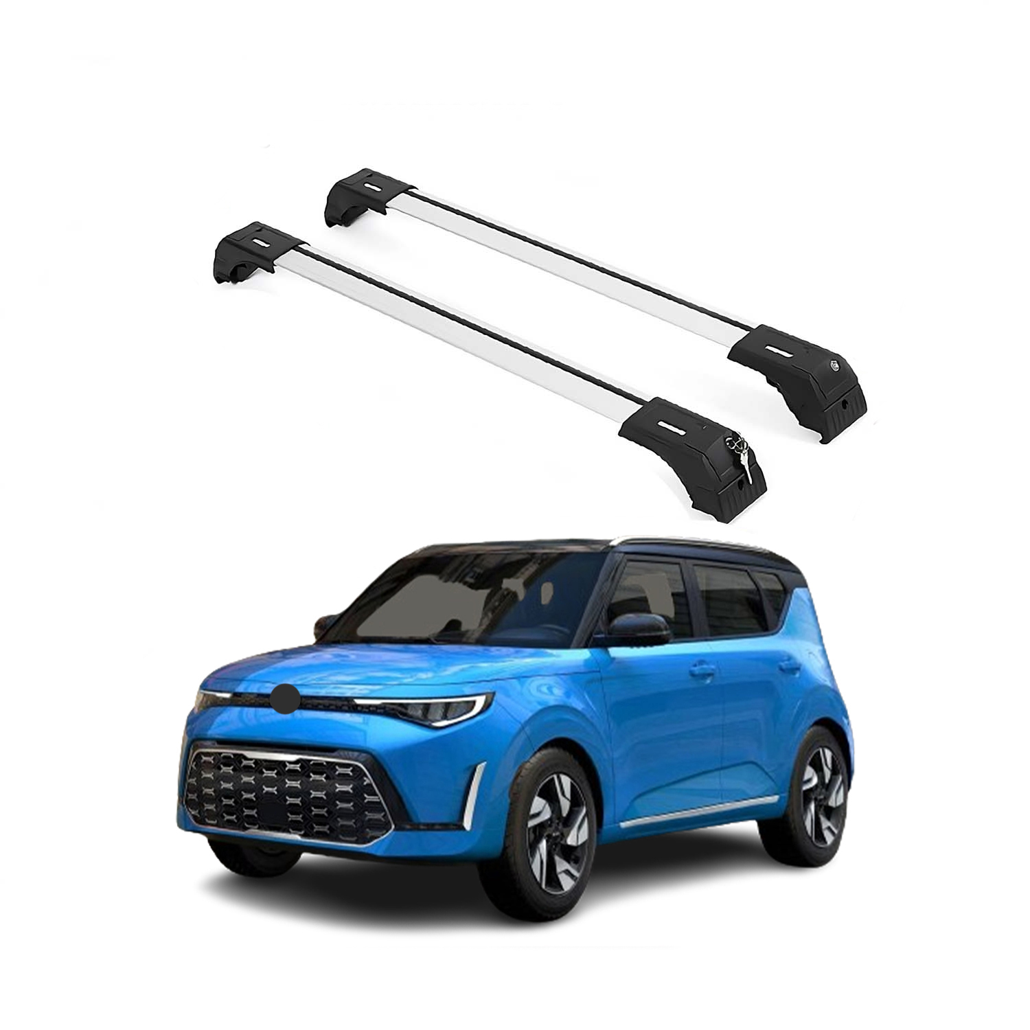 2PC Heavy Duty Roof Rack Crossbars for Kia Soul 2020-2026