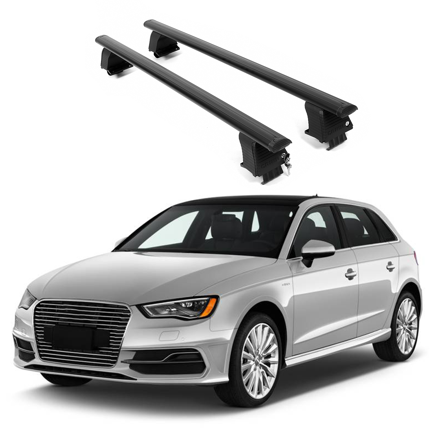ERKUL Roof Rack Crossbars For AUDI A3 SPORTBACK E-TRON 2016-2018