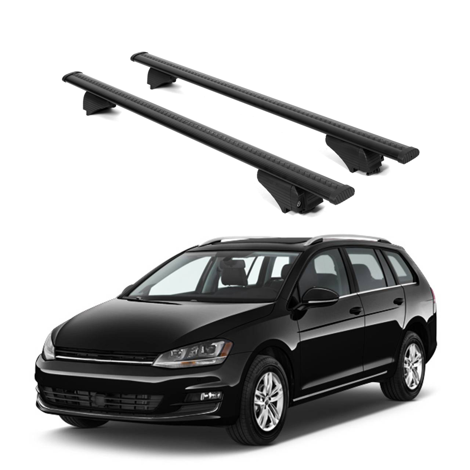 ERKUL Roof Rack Crossbars For VOLKSWAGEN GOLF SPORTWAGEN 2013-2019