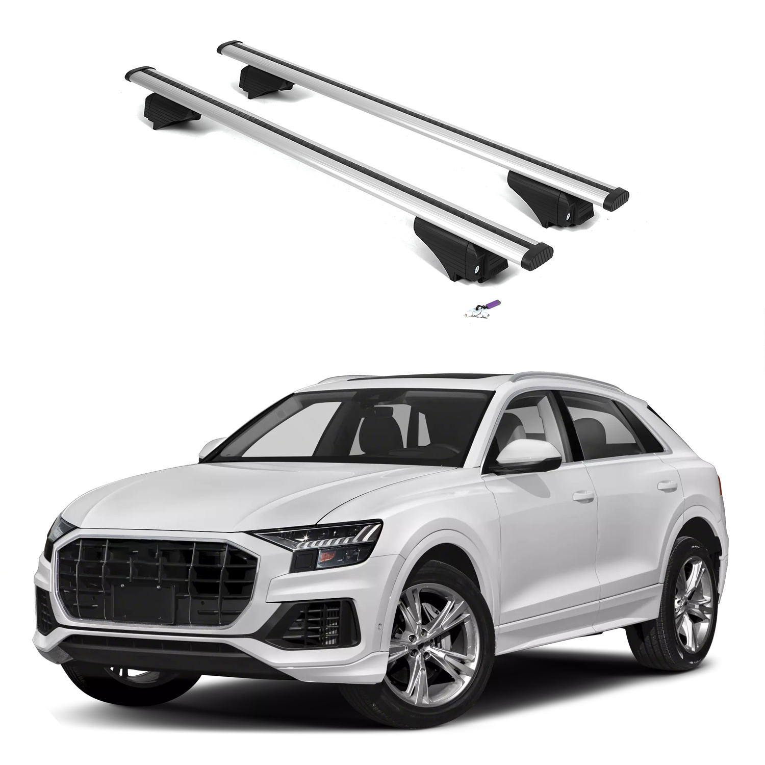ERKUL Roof Rack Crossbars For AUDI Q8 / Q8 E-Tron 2019-2026
