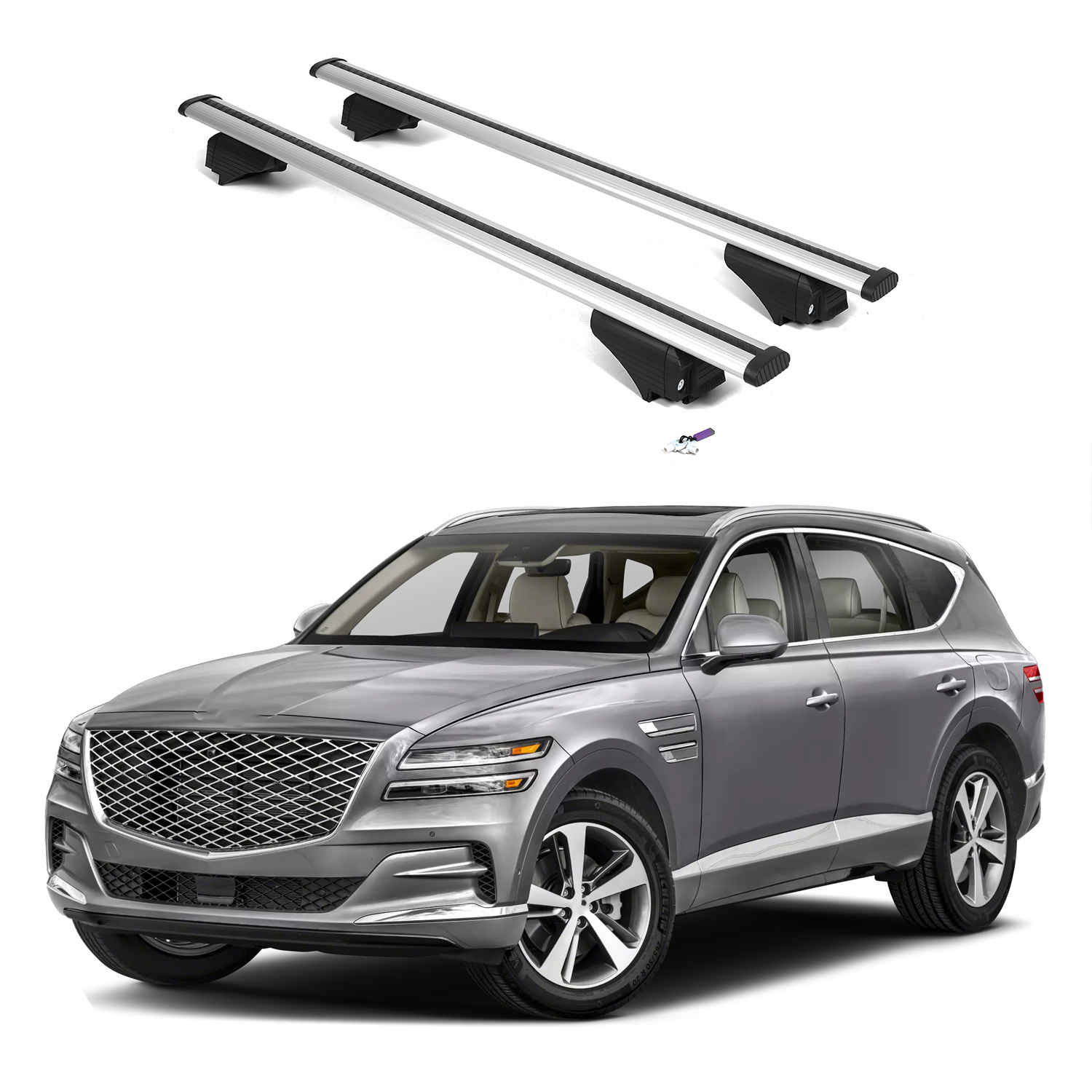 ERKUL Roof Rack Crossbars For GENESIS GV80 2021-2026