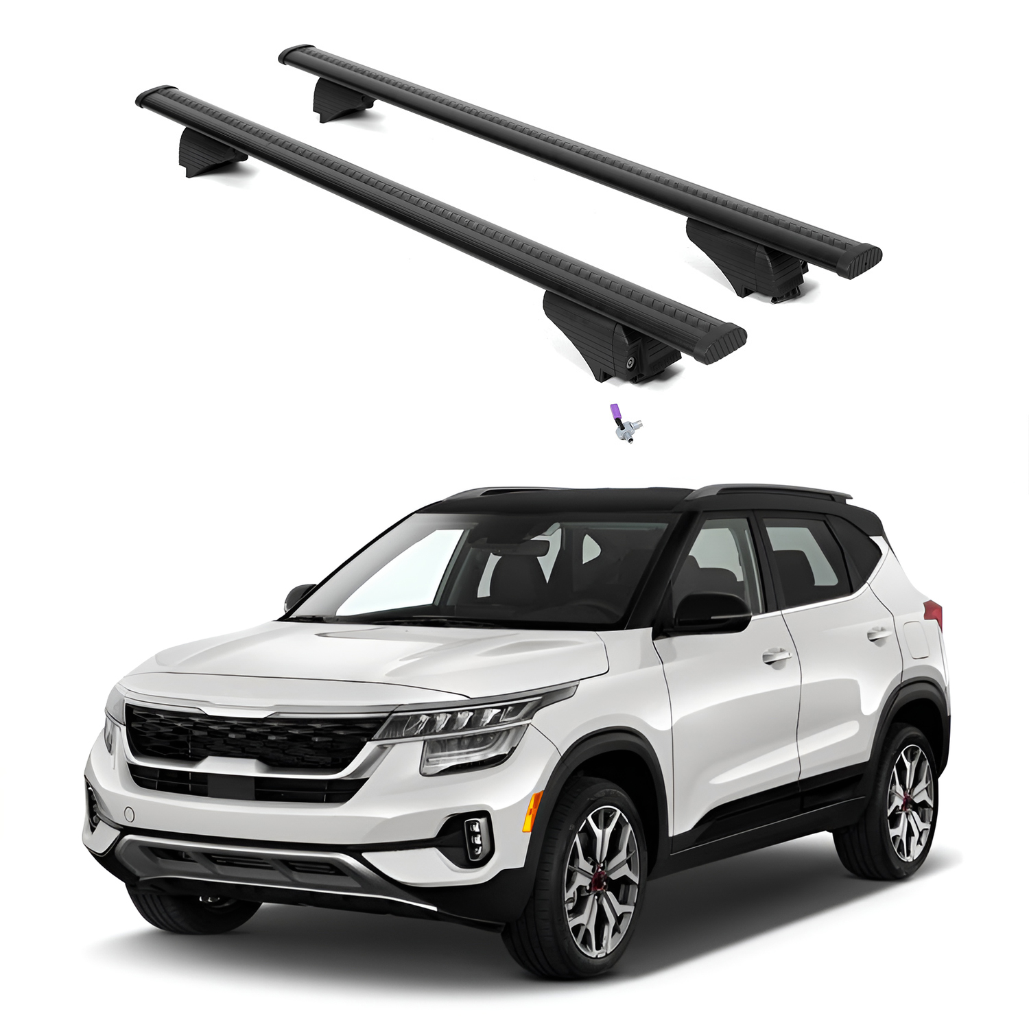 Heavy Duty Roof Rack Crossbars for Kia Seltos 2021-2026