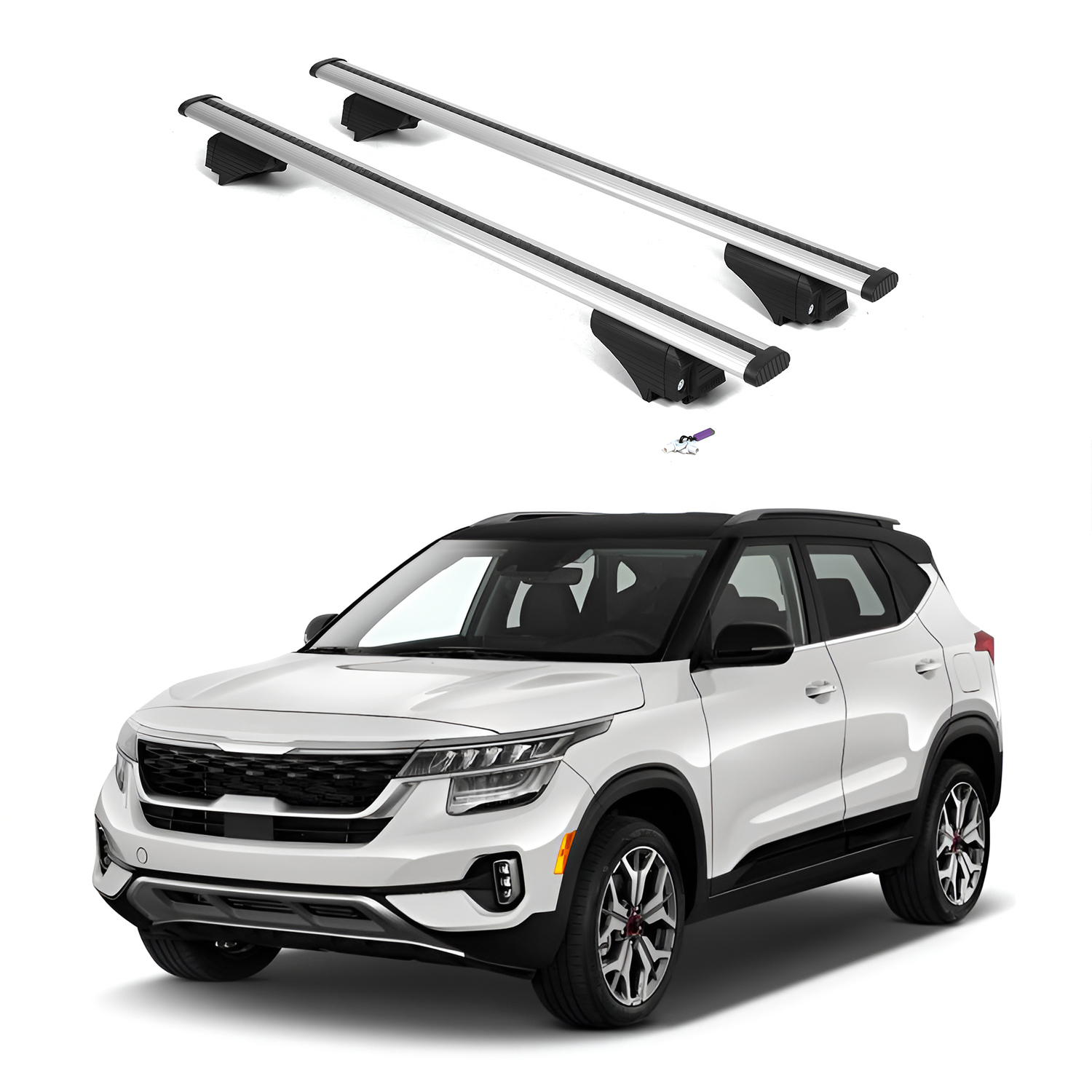 Heavy Duty Roof Rack Crossbars for Kia Seltos 2021-2026