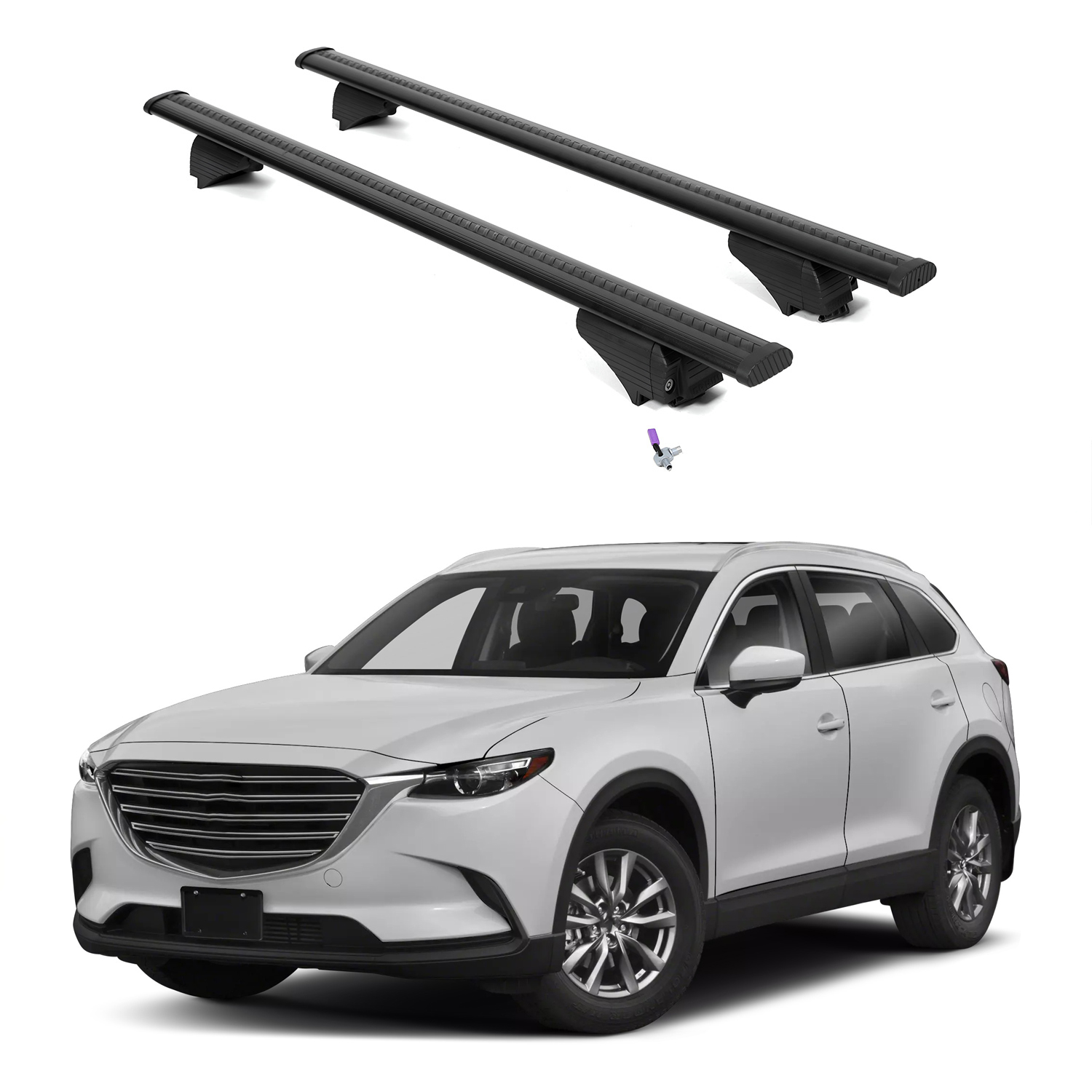 ERKUL Roof Rack Crossbars For MAZDA CX-9 2016-2023