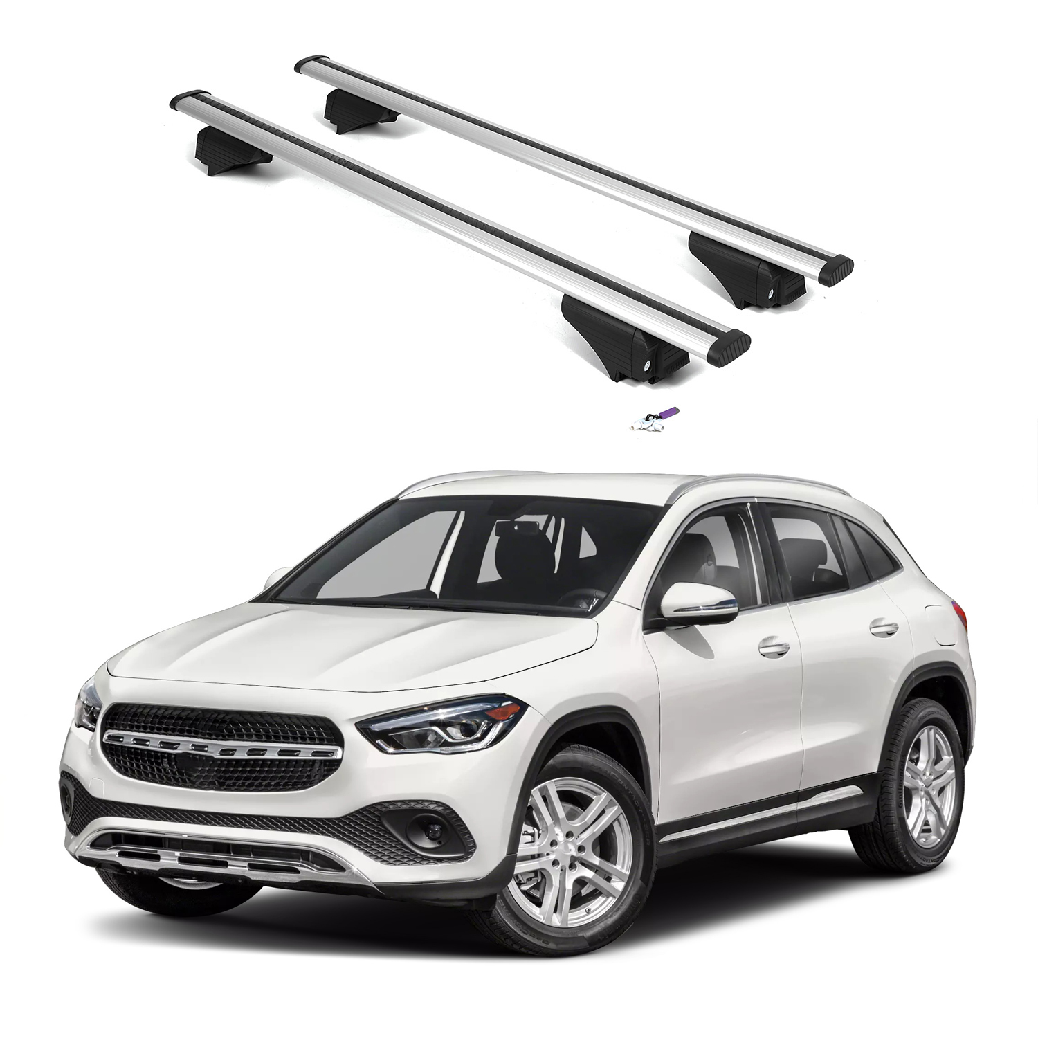 ERKUL Roof Rack Crossbars For MERCEDES-BENZ GLA250 2021-2026