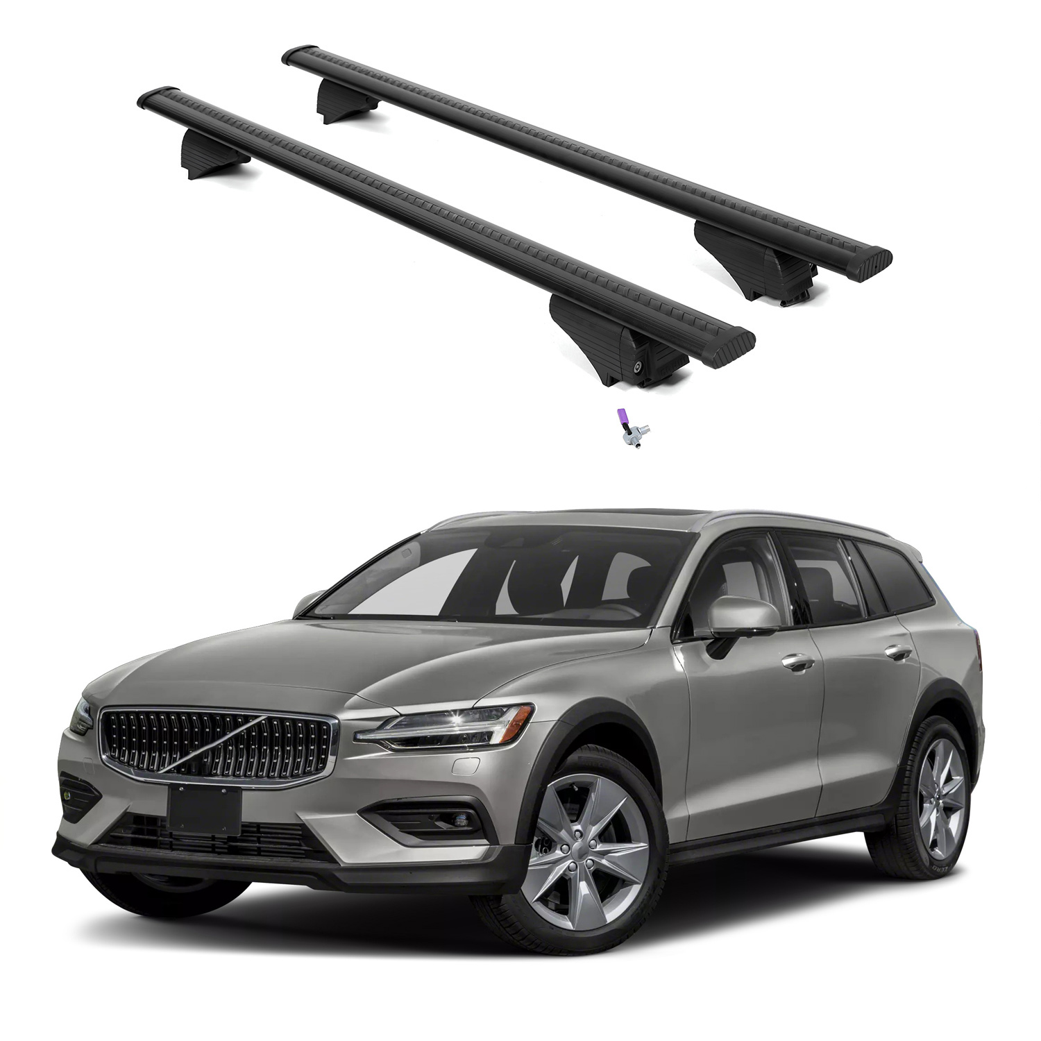 ERKUL Roof Rack Crossbars For VOLVO V60 CROSS COUNTRY 2019-2026