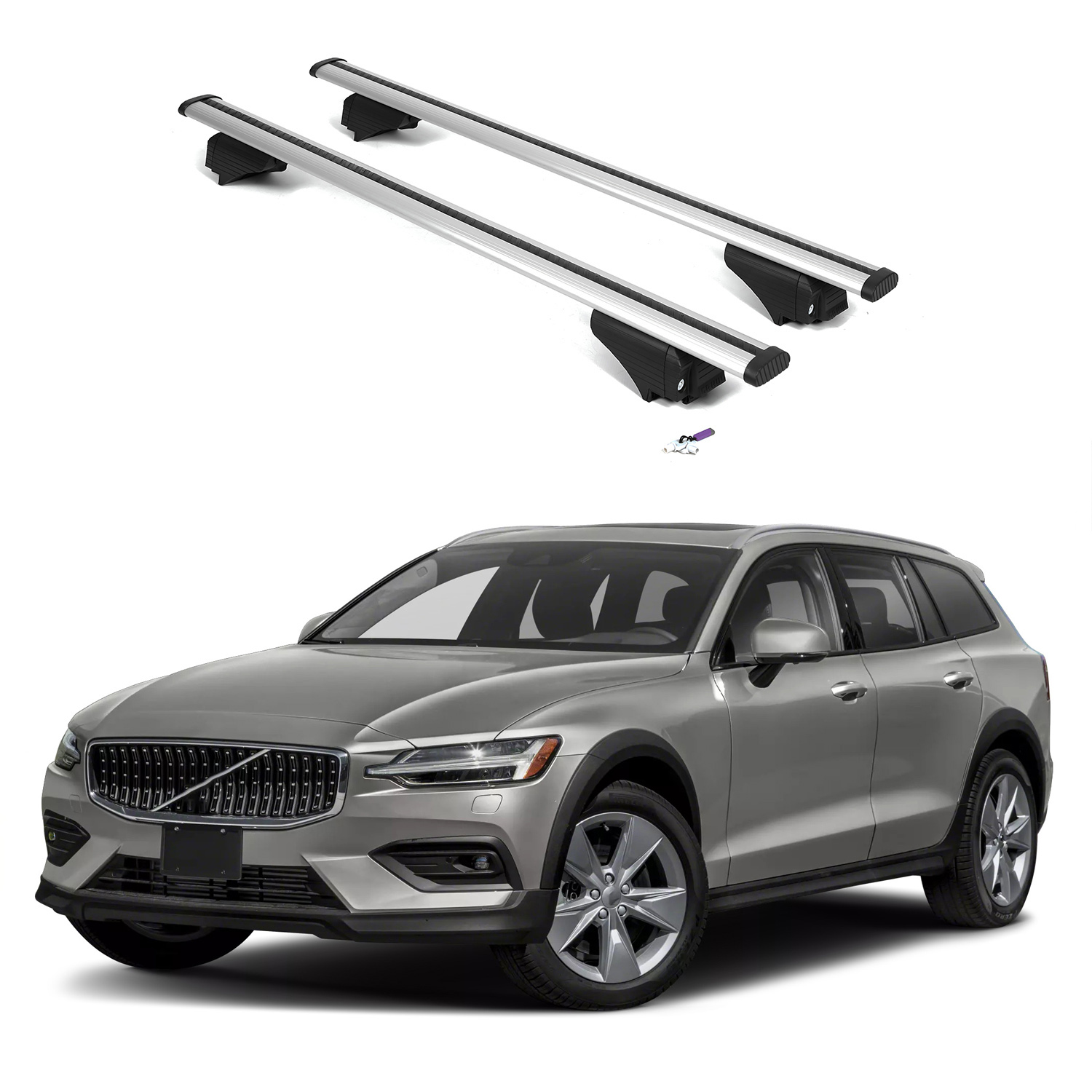 ERKUL Roof Rack Crossbars For VOLVO V60 CROSS COUNTRY 2019-2026