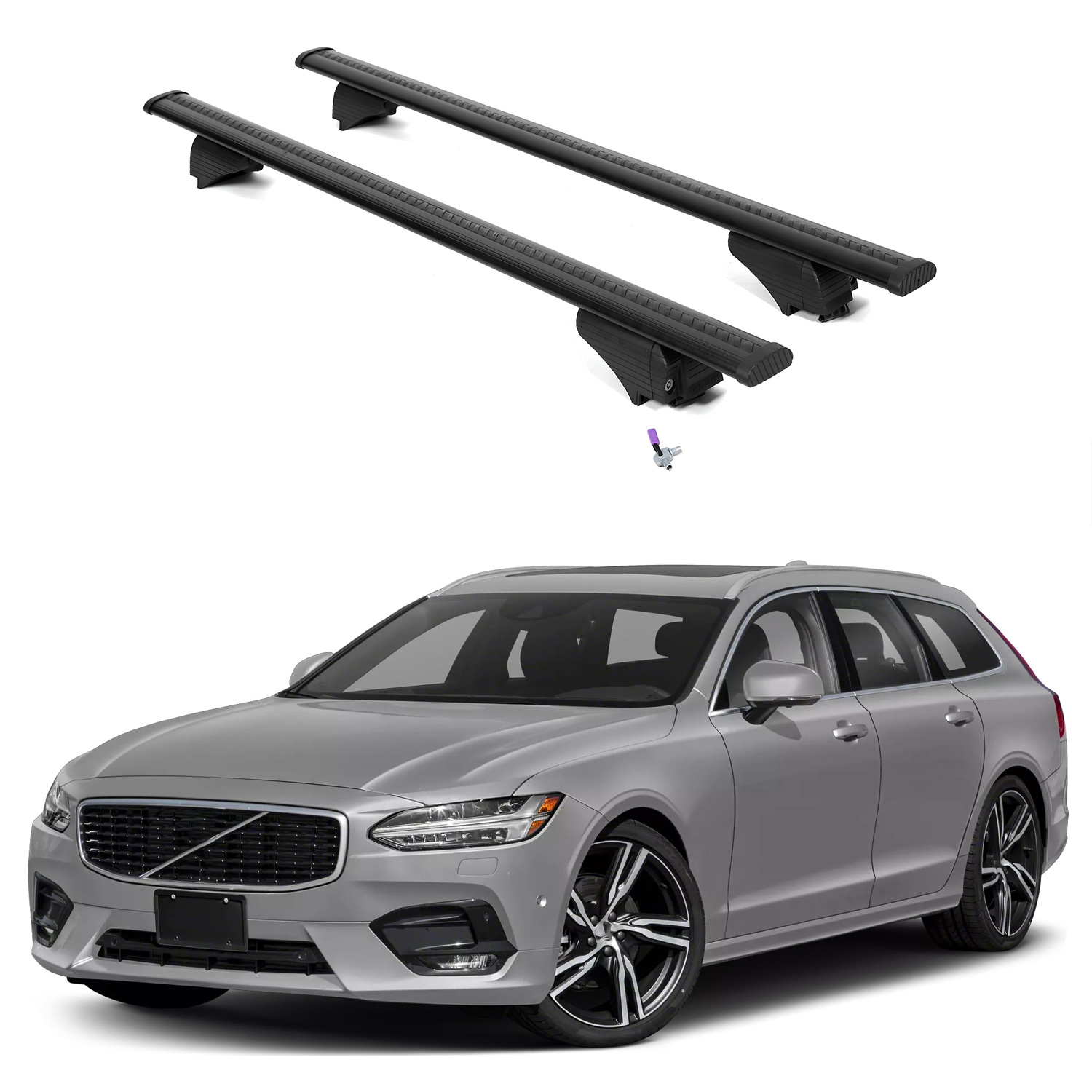 ERKUL Roof Rack Crossbars For VOLVO V90 2017-2022