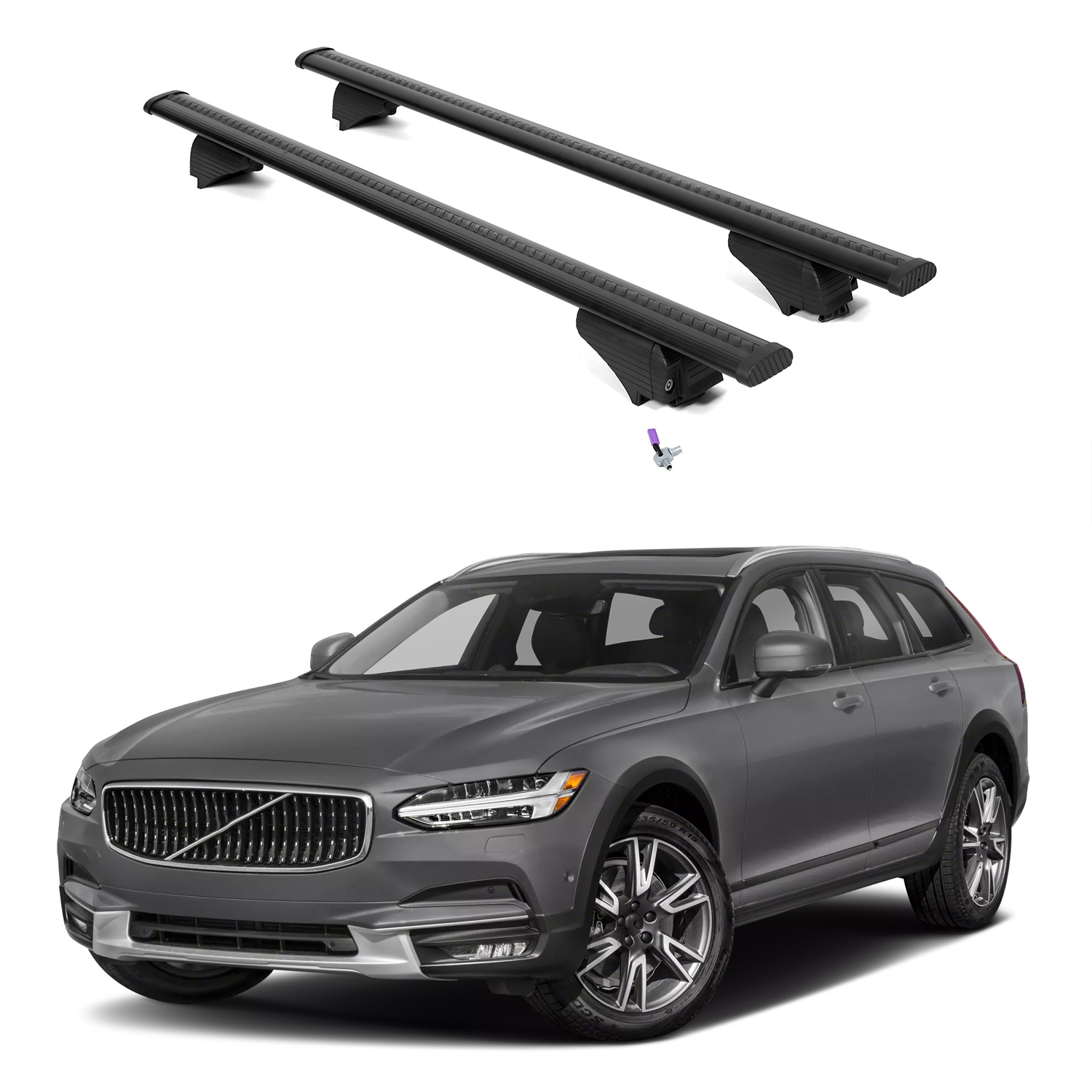 ERKUL Roof Rack Crossbars For VOLVO V90 CROSS COUNTRY 2017-2026