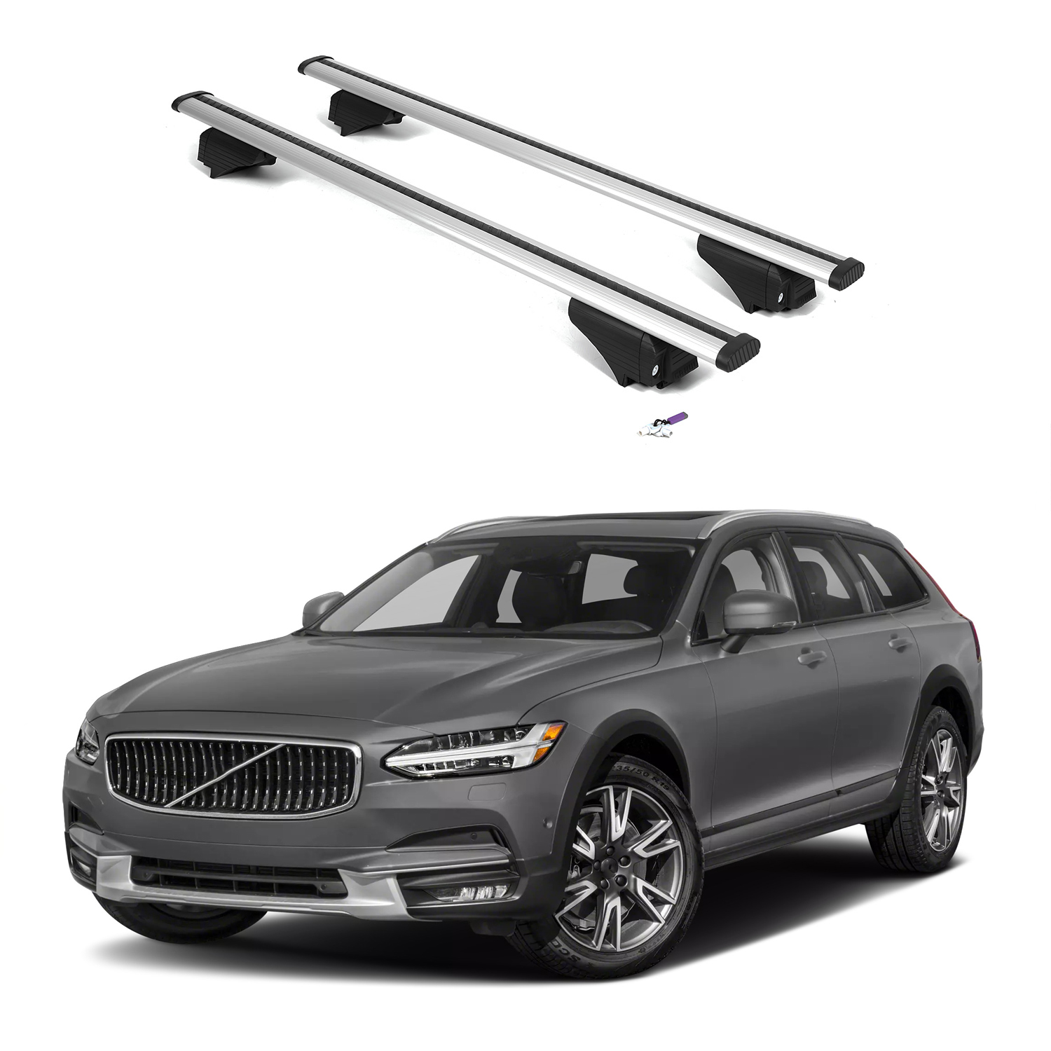ERKUL Roof Rack Crossbars For VOLVO V90 CROSS COUNTRY 2017-2026