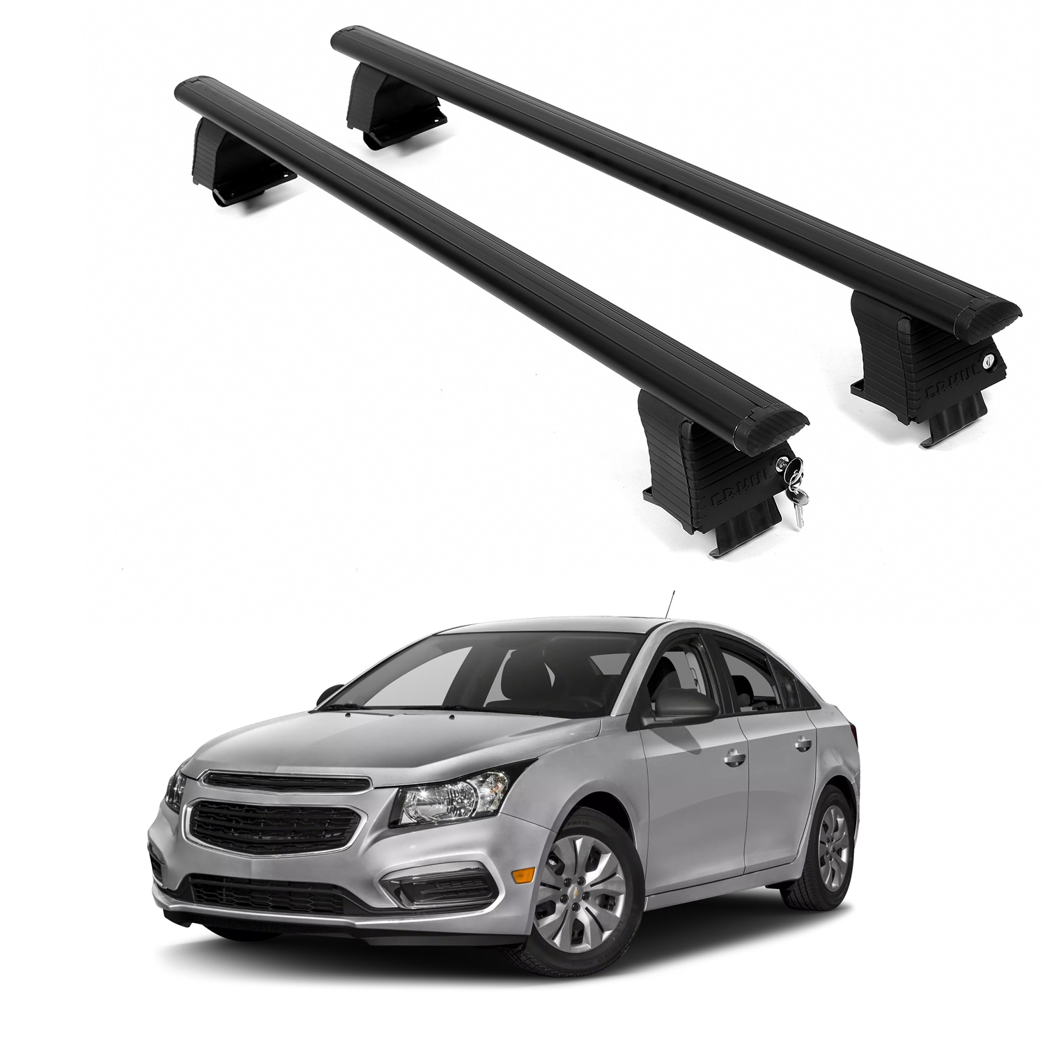 ERKUL Roof Rack Crossbars For CHEVROLET CRUZE LIMITED 2016
