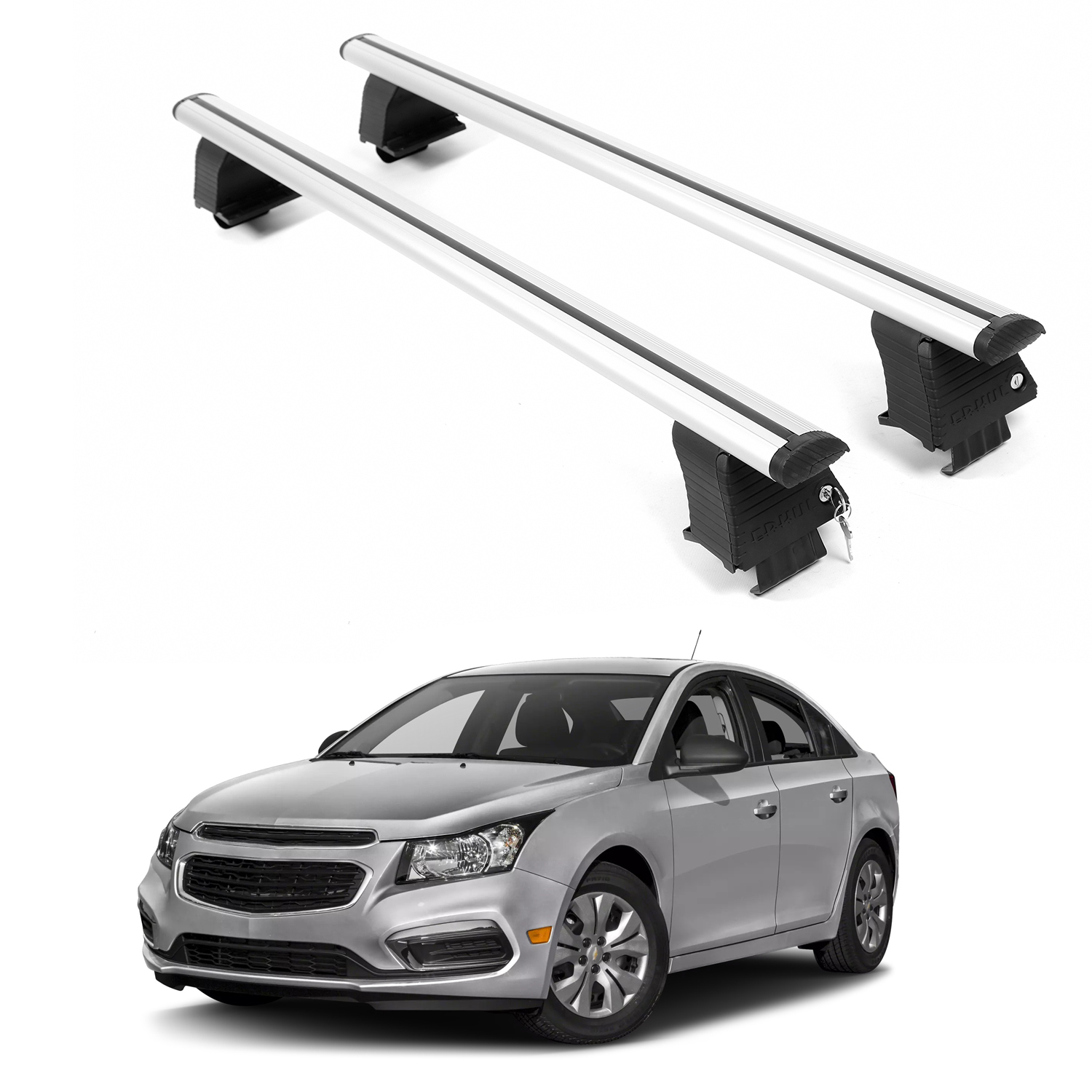ERKUL Roof Rack Crossbars For CHEVROLET CRUZE LIMITED 2016