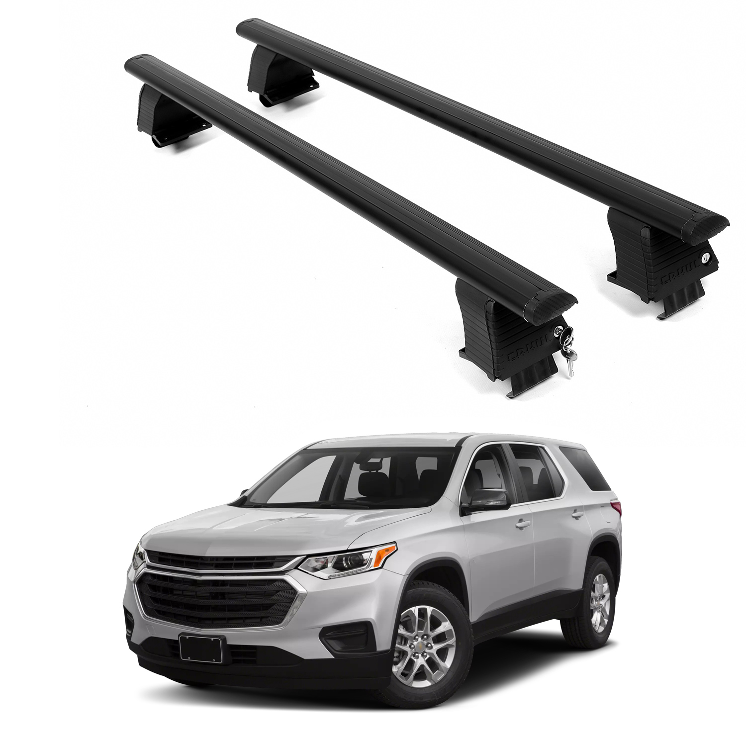 ERKUL Roof Rack Crossbars For CHEVROLET TRAVERSE 2018-2023