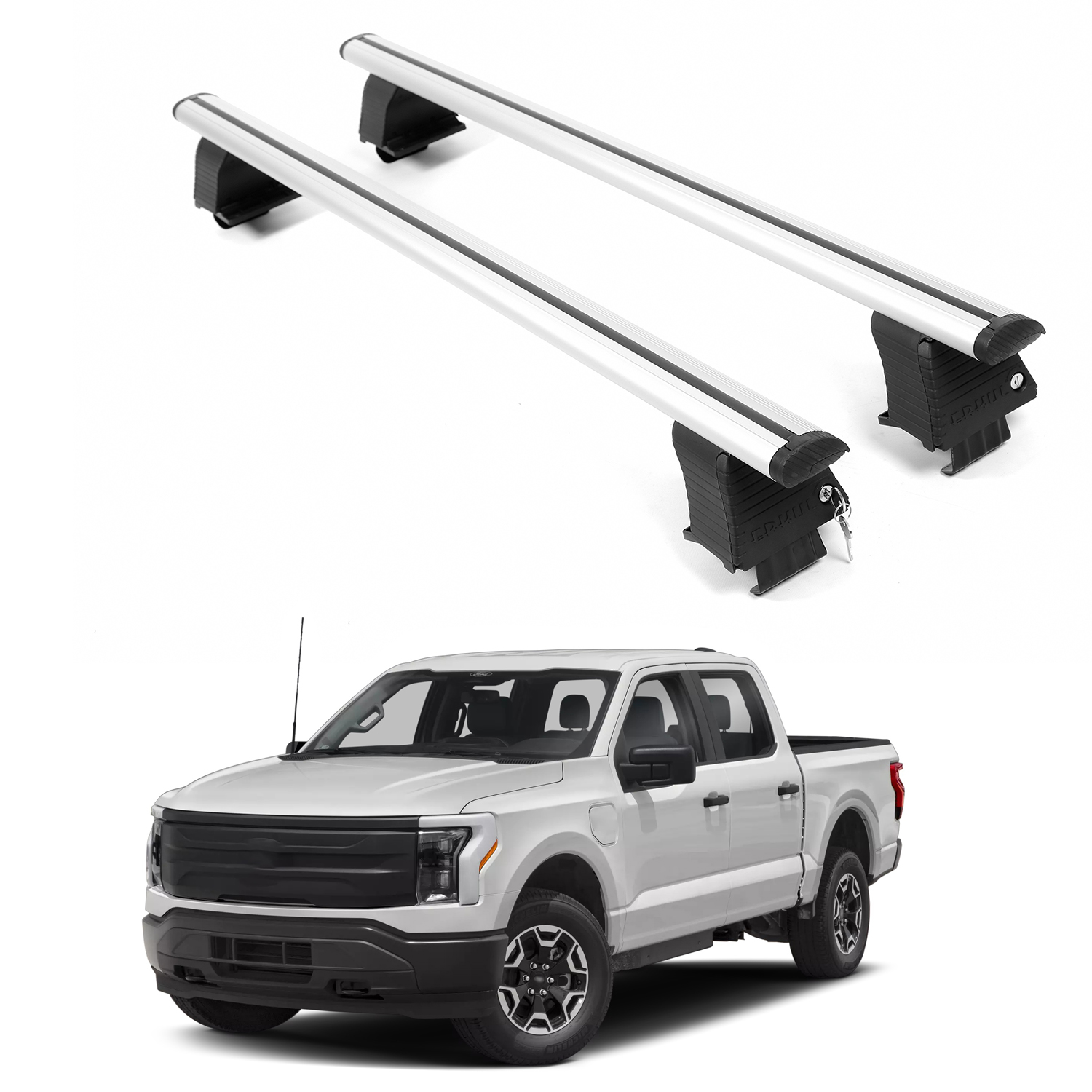ERKUL Roof Rack Crossbars For FORD F-150 LIGHTNING 2022-2026