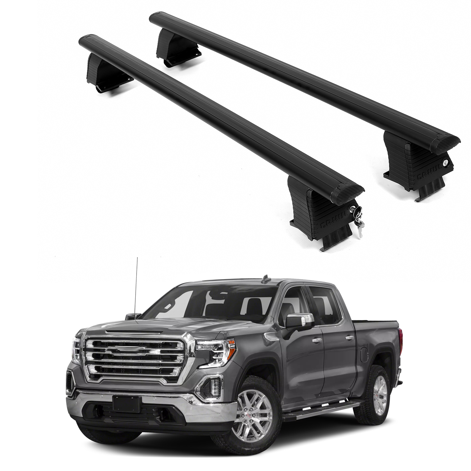 ERKUL Roof Rack Crossbars For GMC SIERRA 1500 2019-2026