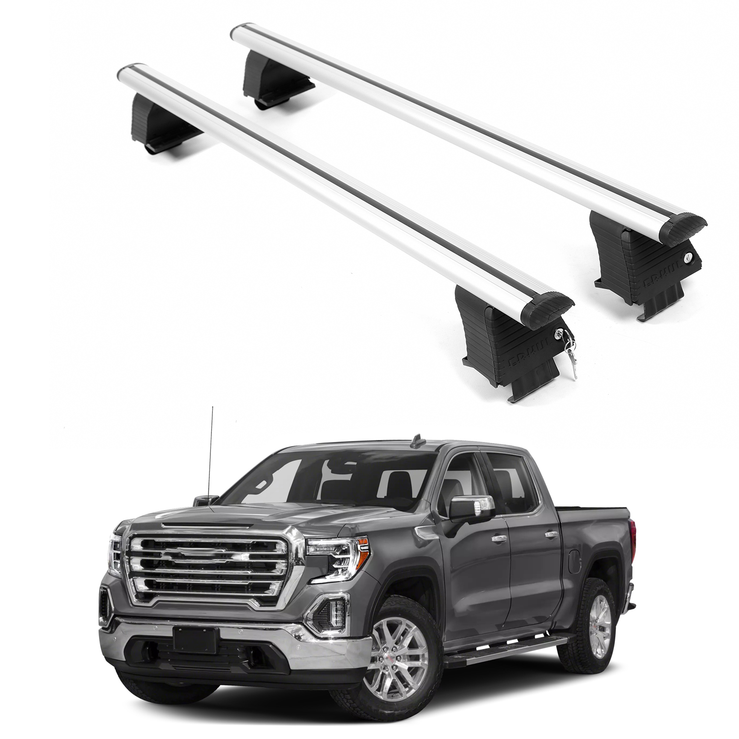 ERKUL Roof Rack Crossbars For GMC SIERRA 1500 2019-2026