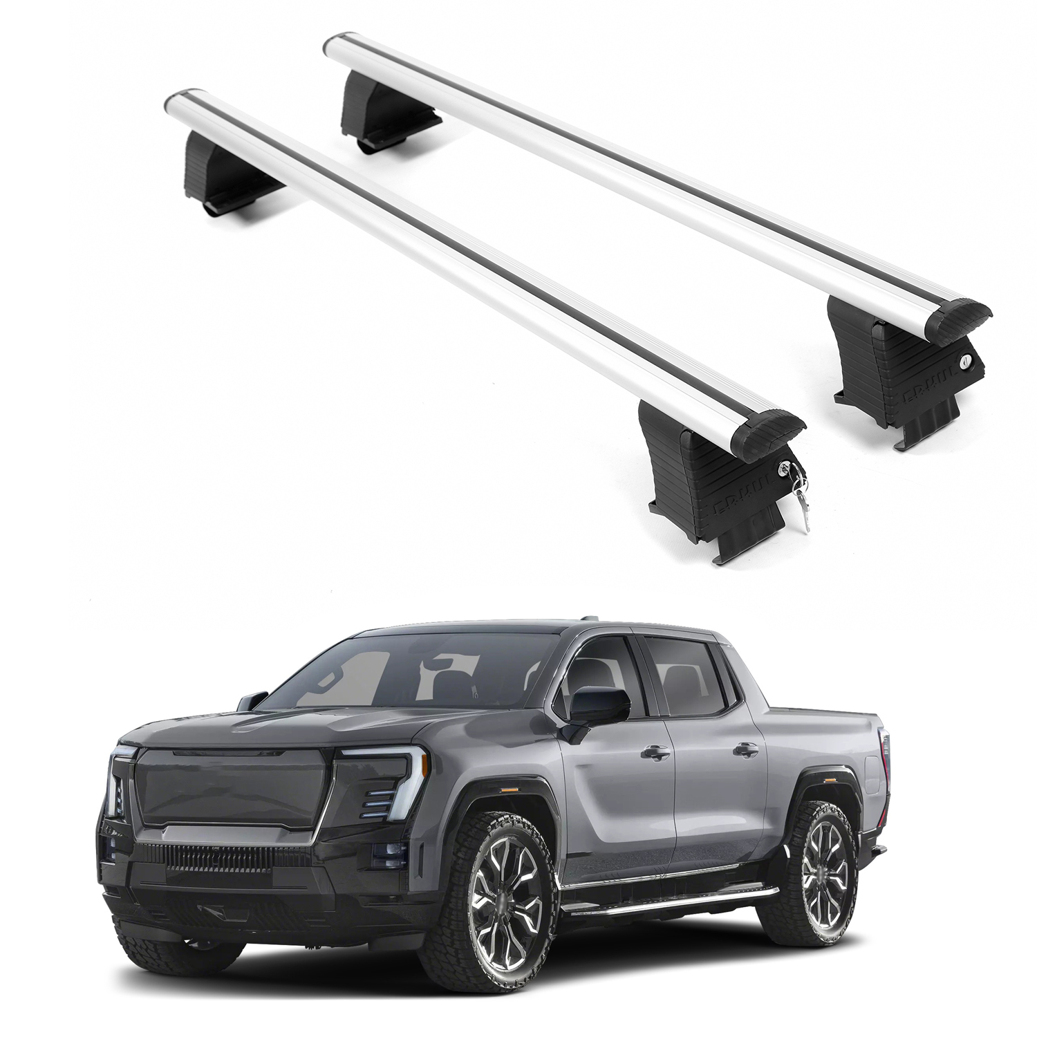 ERKUL Roof Rack Crossbars For GMC SIERRA EV DENALI 2024-2026