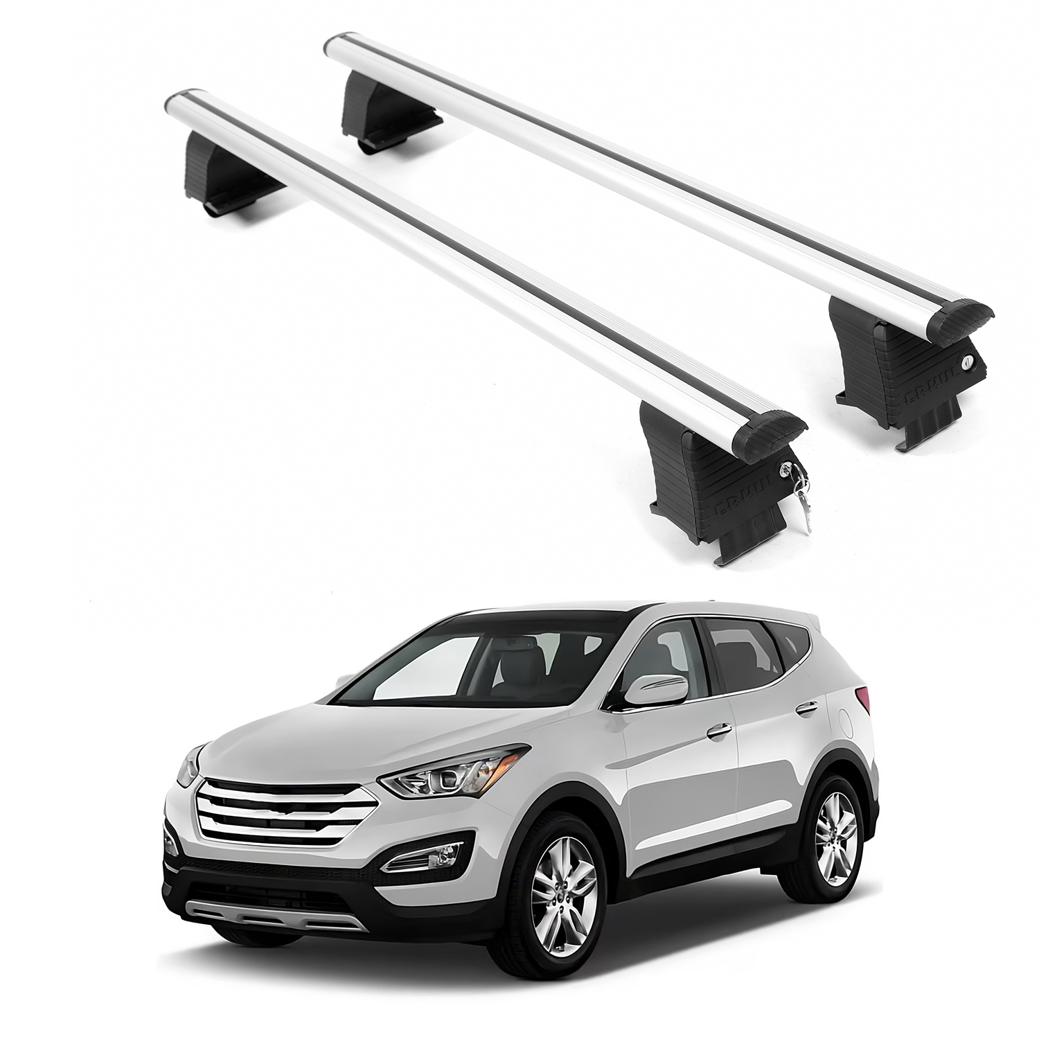 ERKUL Roof Rack Crossbars For HYUNDAI SANTA FE 2013-2018