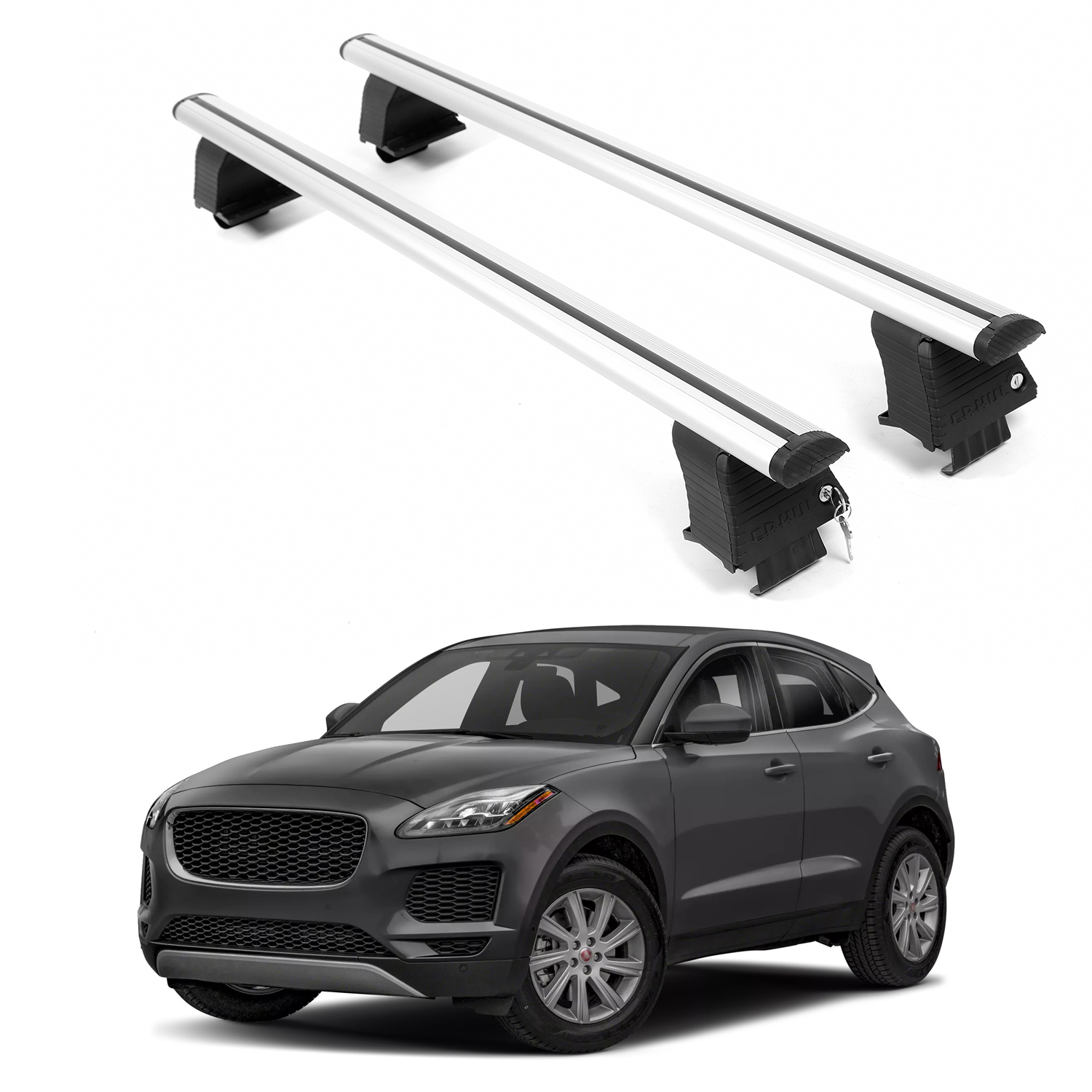 ERKUL Roof Rack Crossbars For JAGUAR E-PACE 2018-2024