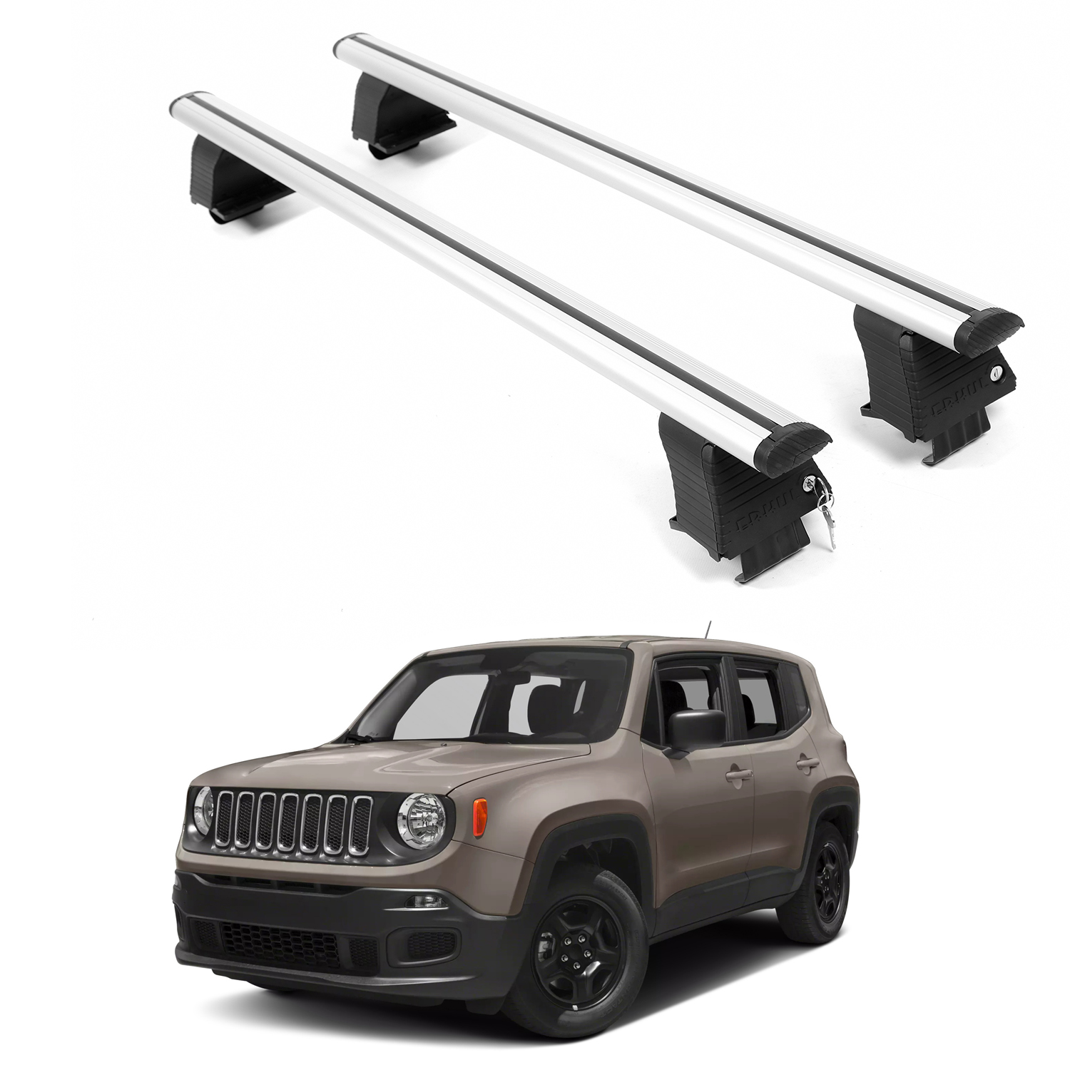 ERKUL Roof Rack Crossbars For JEEP RENEGADE 2015-2023