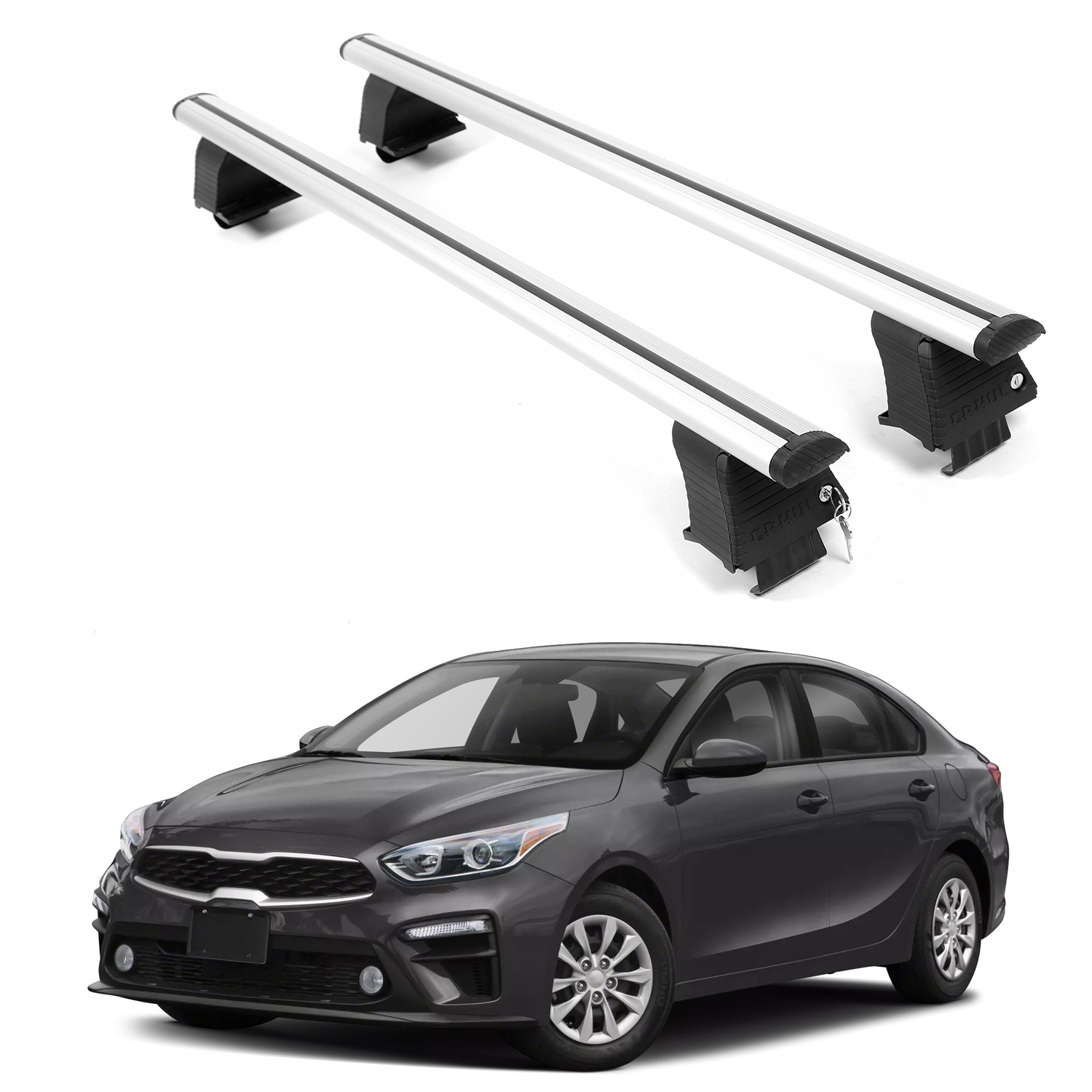 ERKUL Roof Rack Crossbars For KIA FORTE 2019-2024