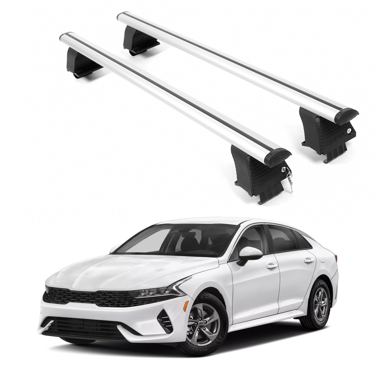 ERKUL Roof Rack Crossbars For KIA K5 2021-2026