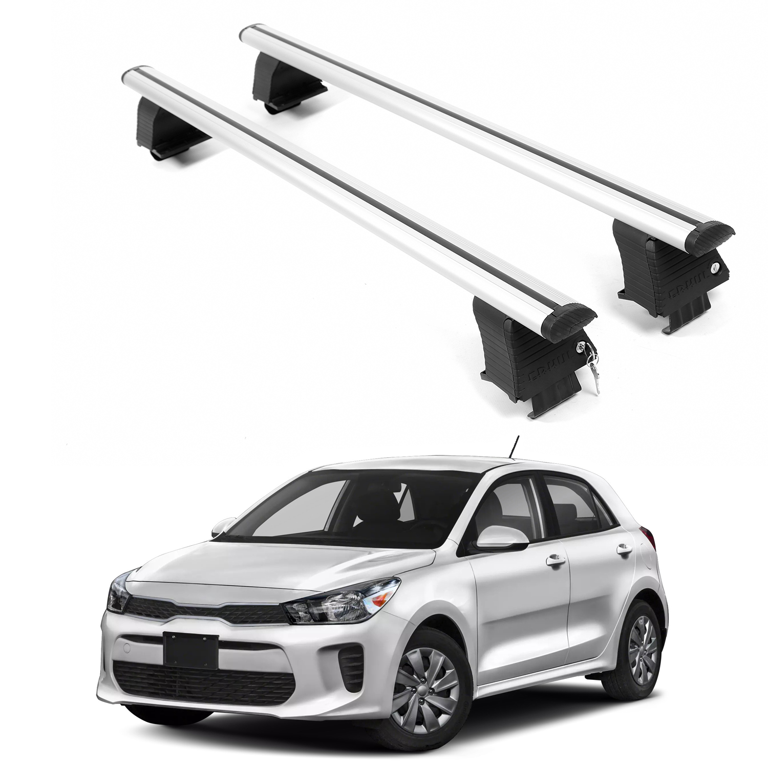 ERKUL Roof Rack Crossbars For KIA RIO 2018-2023