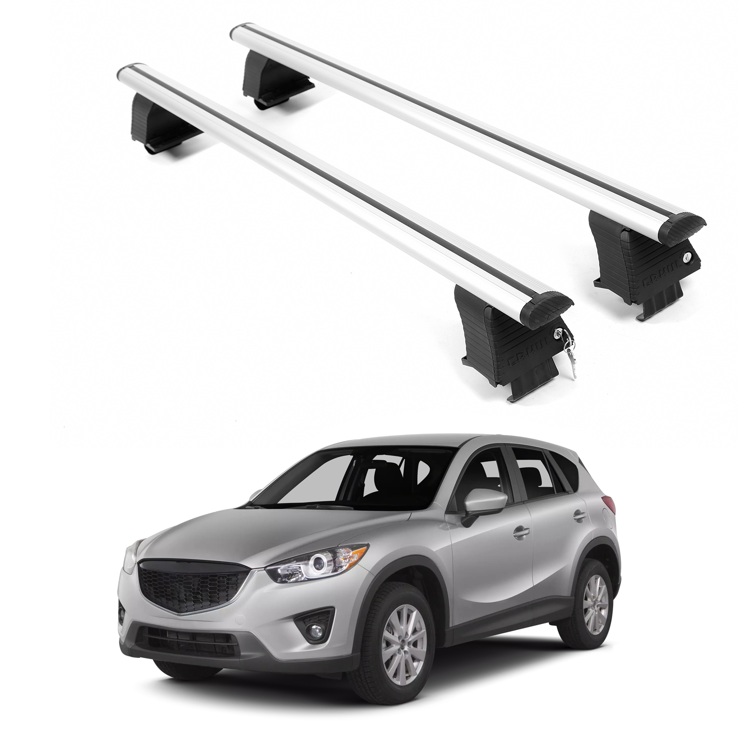 ERKUL Roof Rack Crossbars For MAZDA CX-5 2012-2016