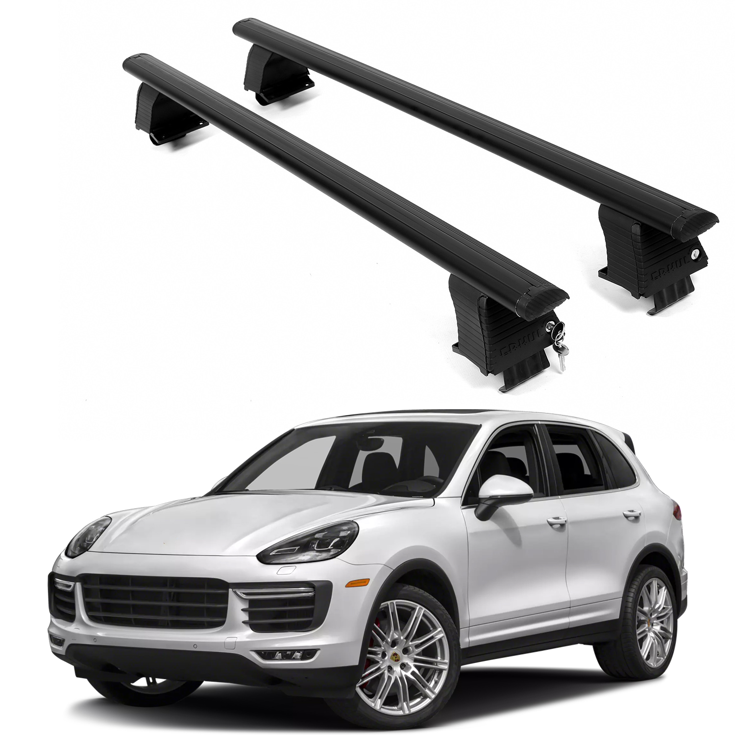 ERKUL Roof Rack Crossbars For PORSCHE CAYENNE 2011-2018