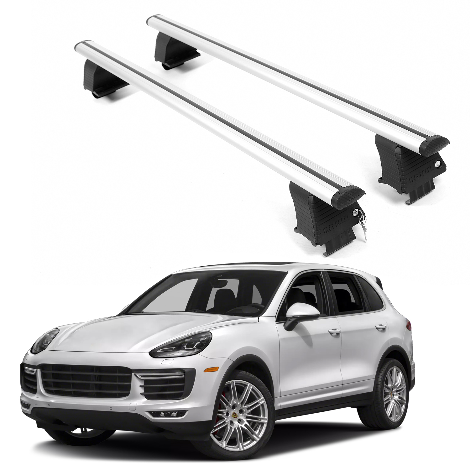 ERKUL Roof Rack Crossbars For PORSCHE CAYENNE 2011-2018