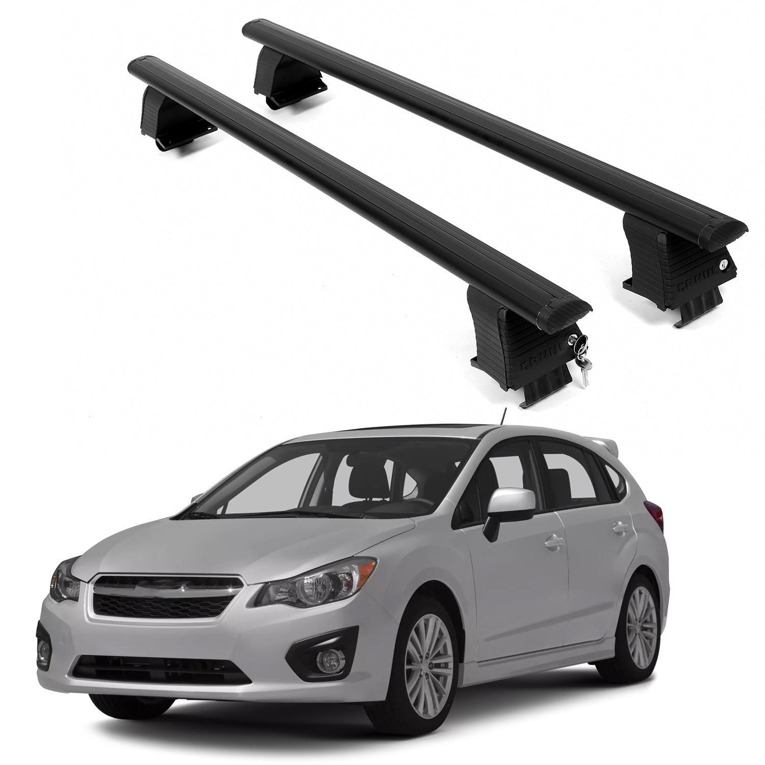 ERKUL Roof Rack Crossbars For SUBARU IMPREZA 2012-2016