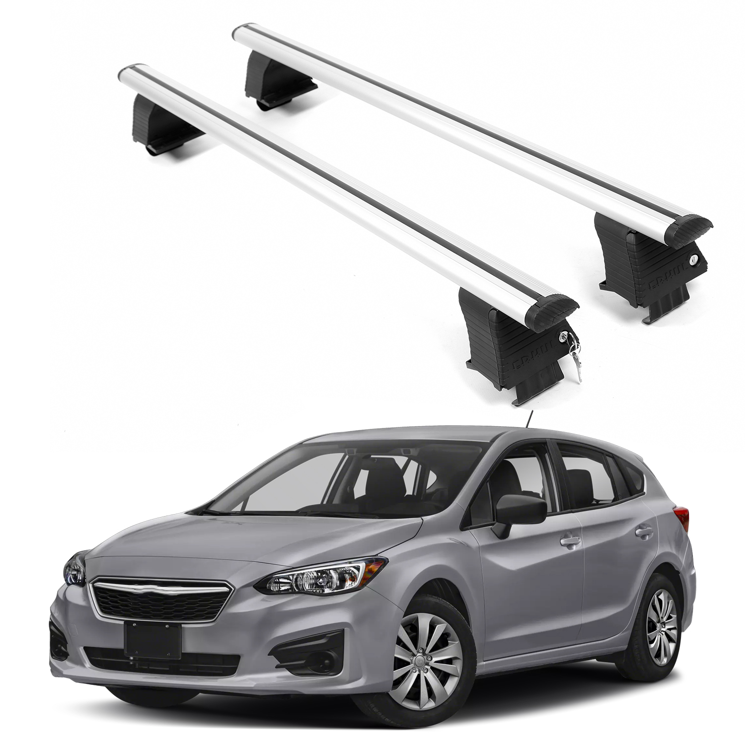 ERKUL Roof Rack Crossbars For SUBARU IMPREZA 2017-2023
