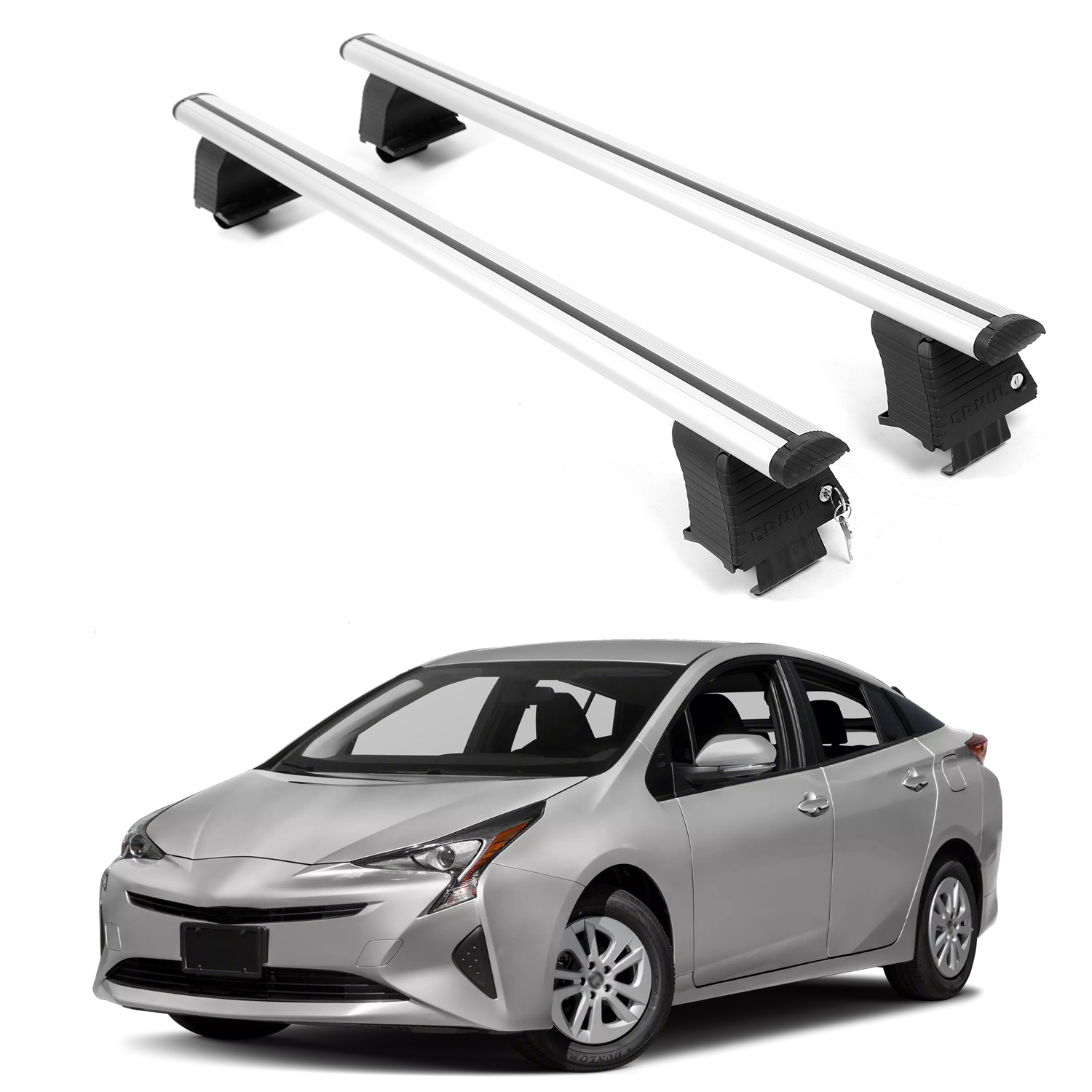 ERKUL Roof Rack Crossbars For TOYOTA PRIUS 2016-2022