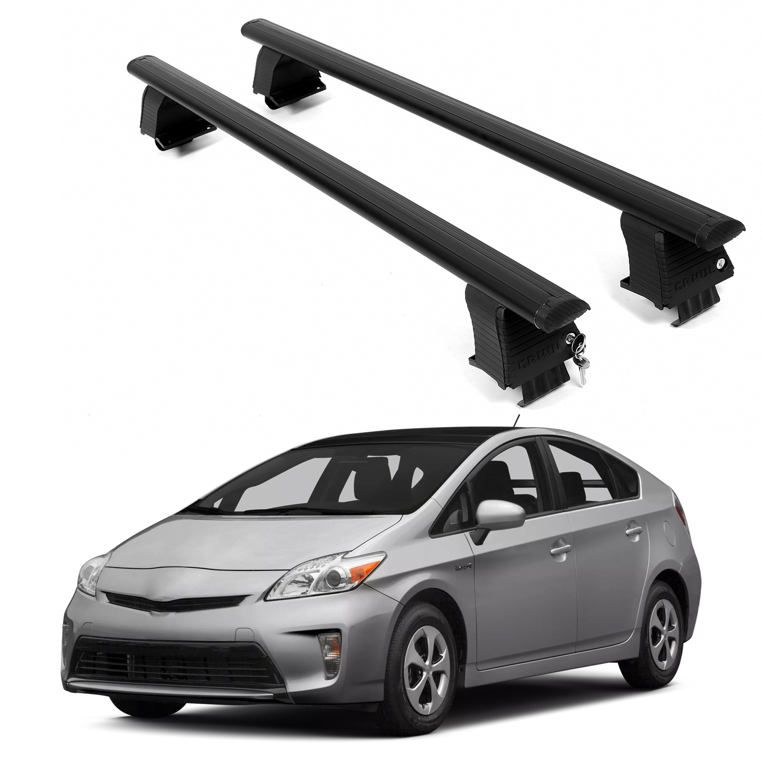 ERKUL Roof Rack Crossbars For TOYOTA PRIUS + 2010-2015
