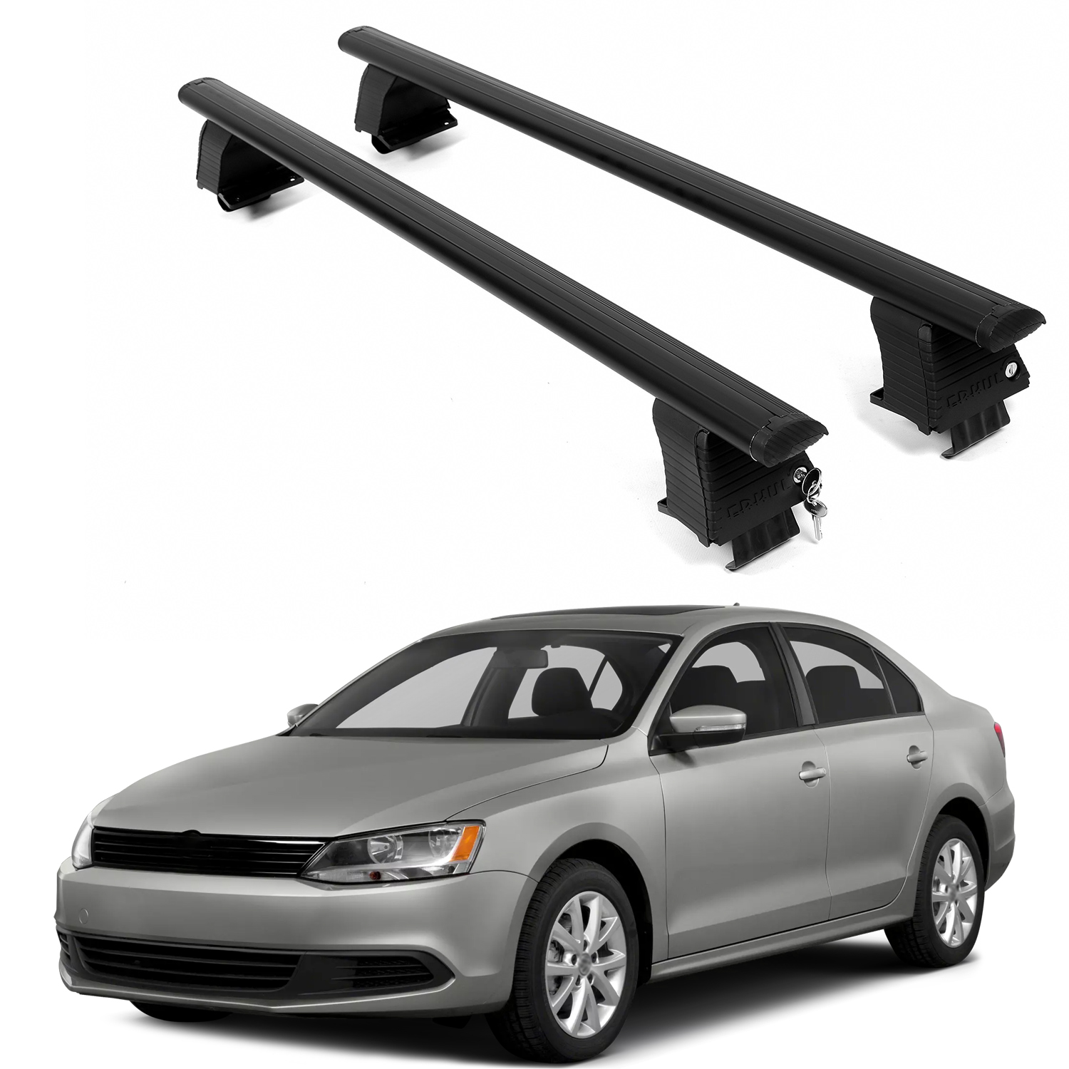 ERKUL Roof Rack Crossbars For VOLKSWAGEN JETTA 2011-2018