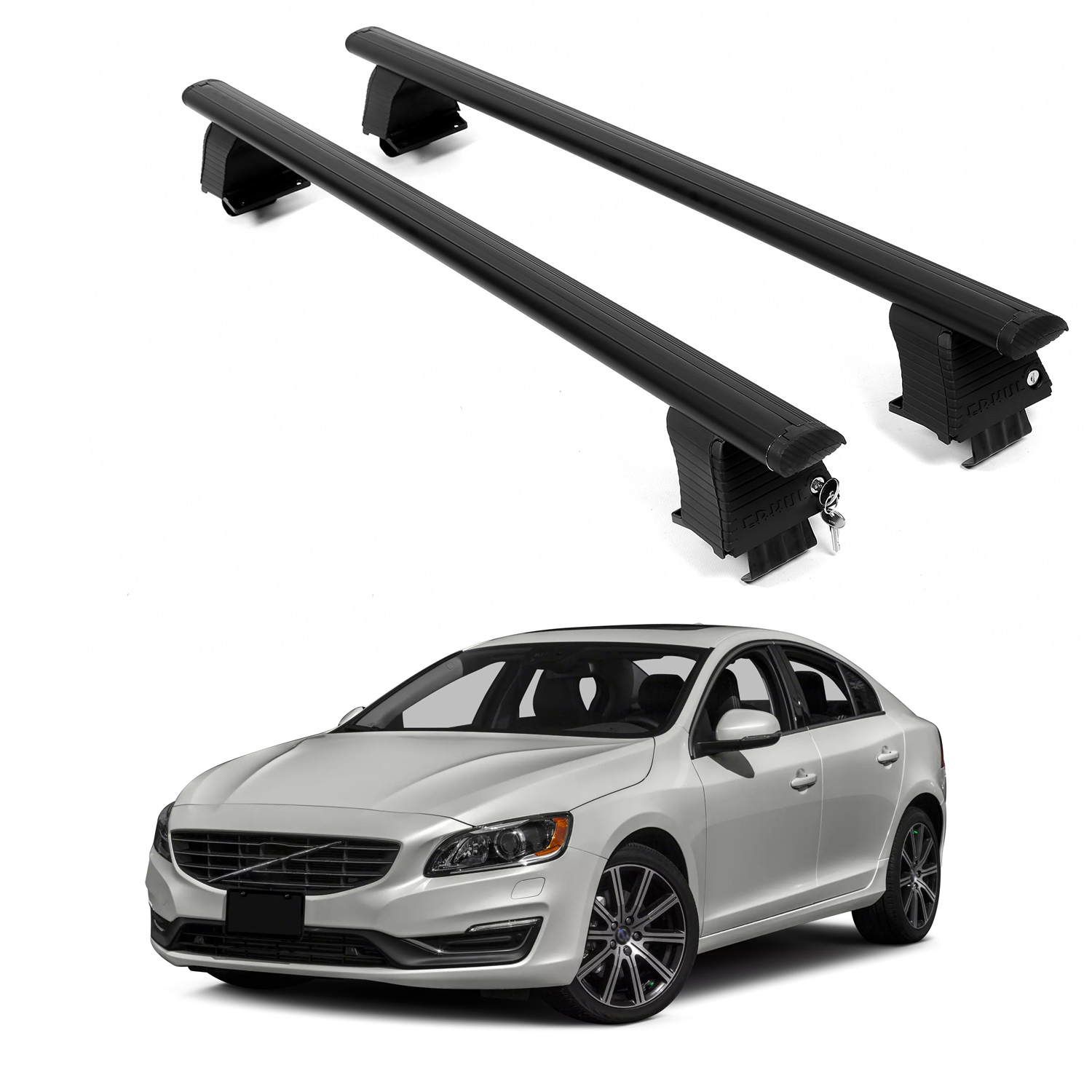 ERKUL Roof Rack Crossbars For VOLVO S60 2010-2018